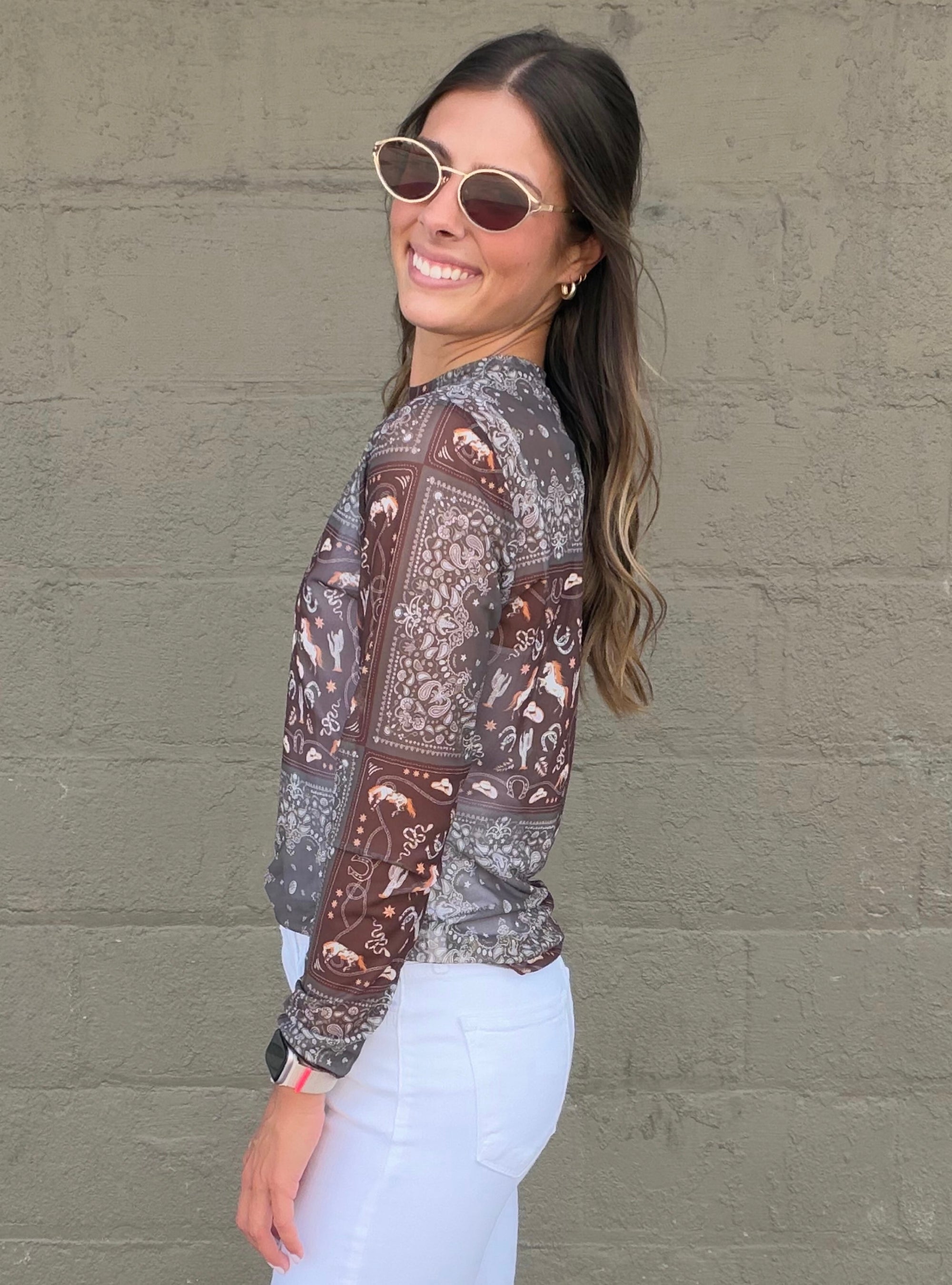 Wild West Mesh Top