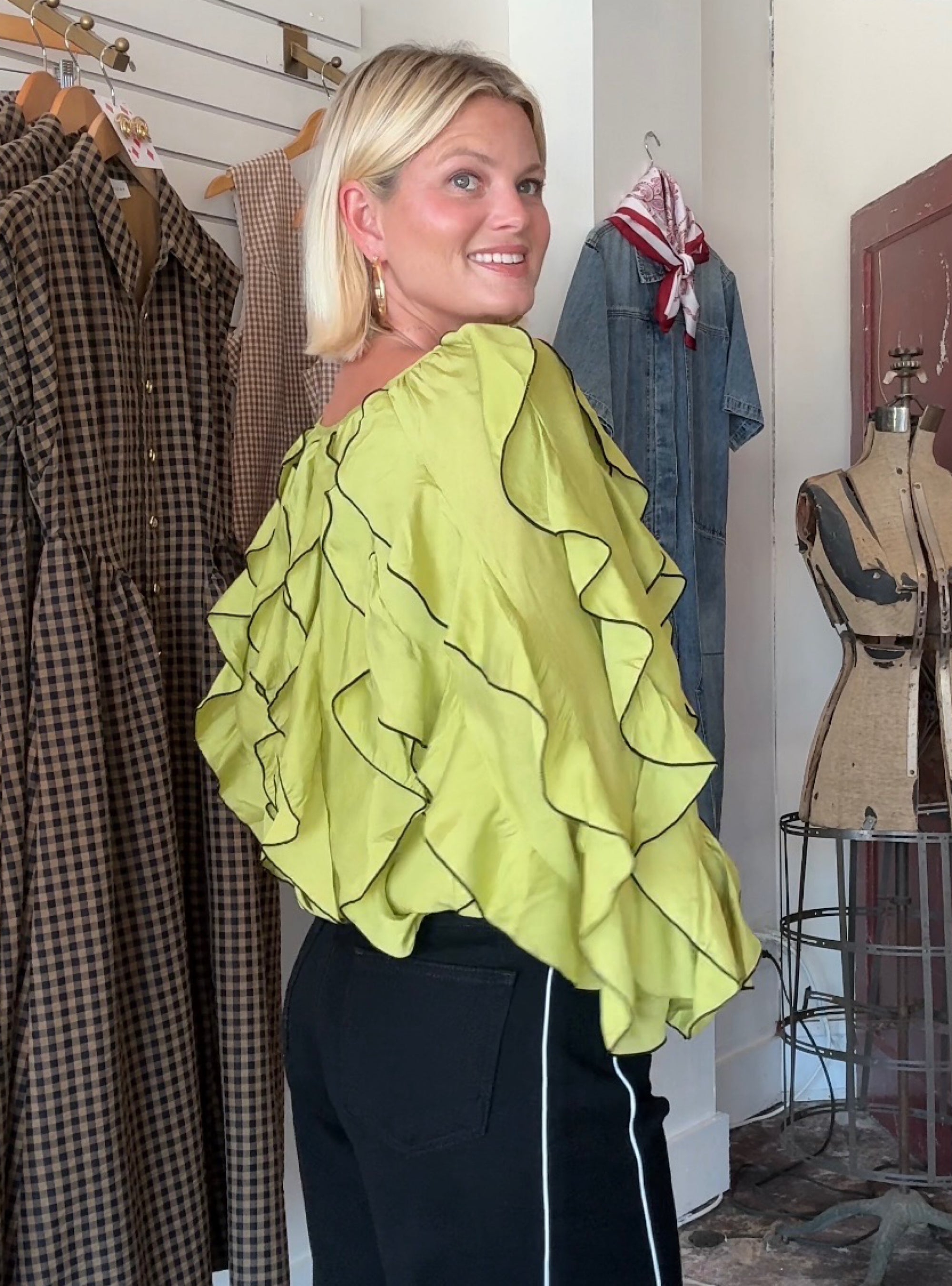 Chartreuse Charmer Top