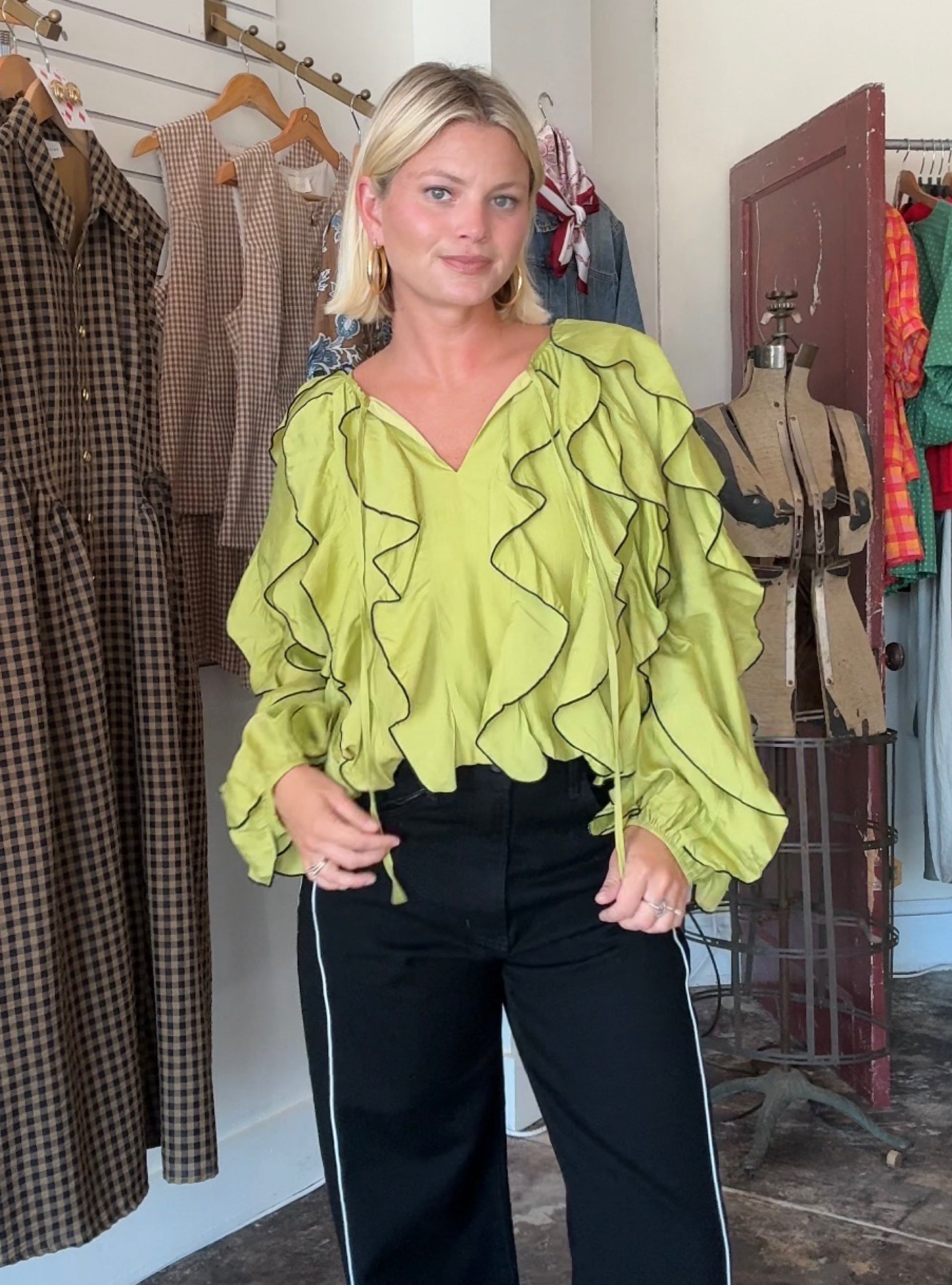 Chartreuse Charmer Top
