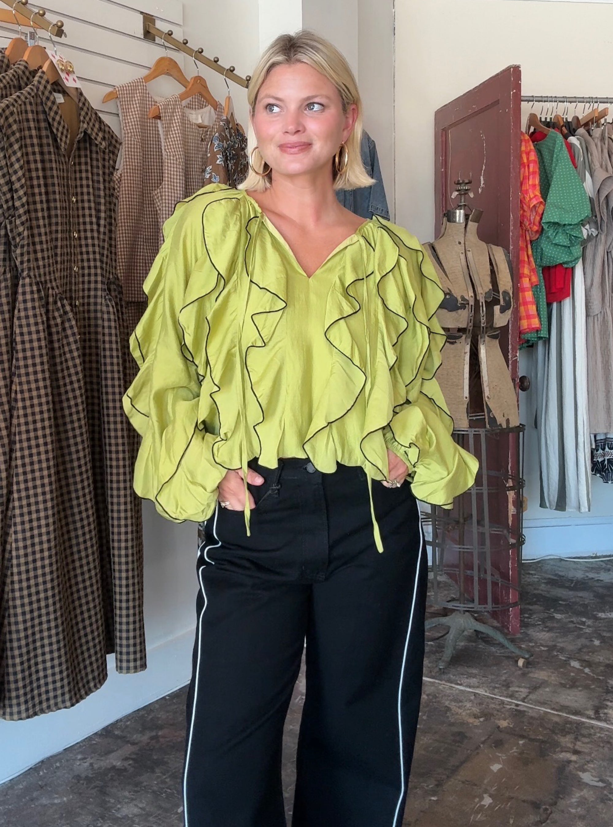 Chartreuse Charmer Top