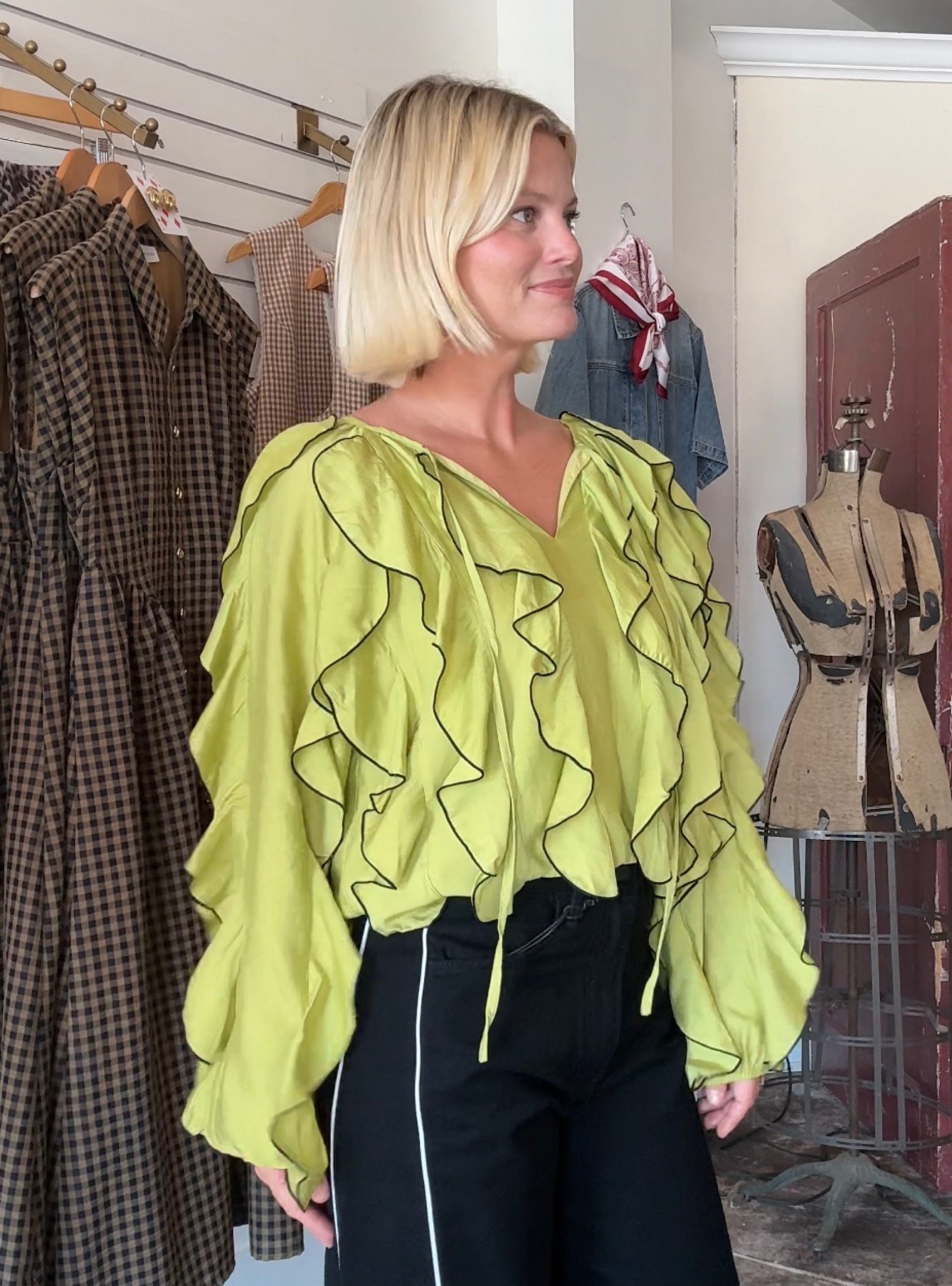 Chartreuse Charmer Top