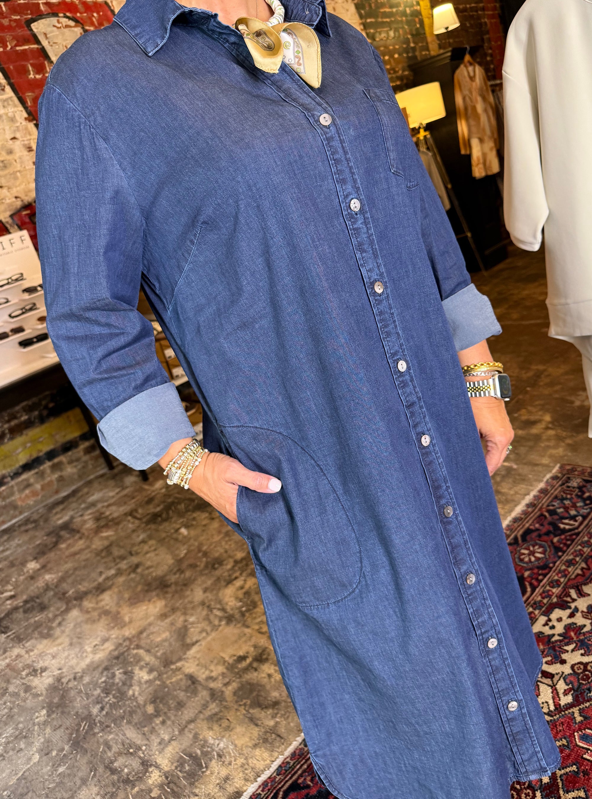 Habitat Dark Denim Cafe Midi Dress