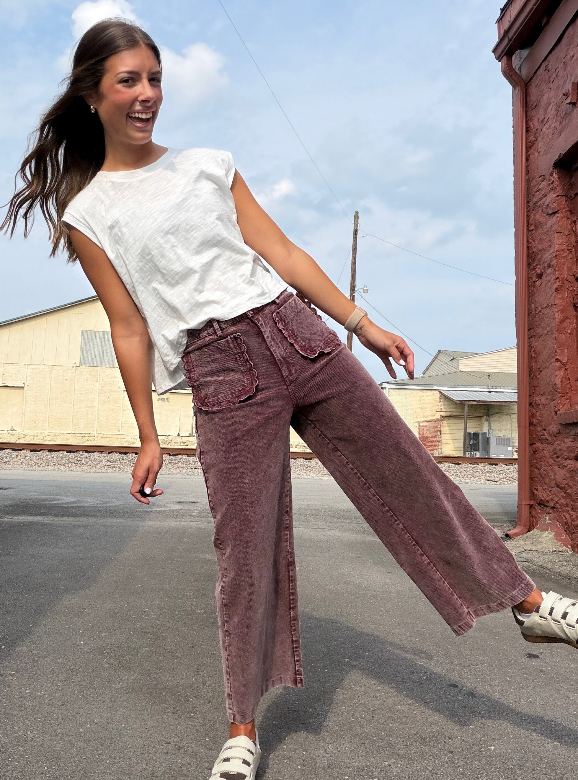 Cord-ially Yours Mulberry Pants