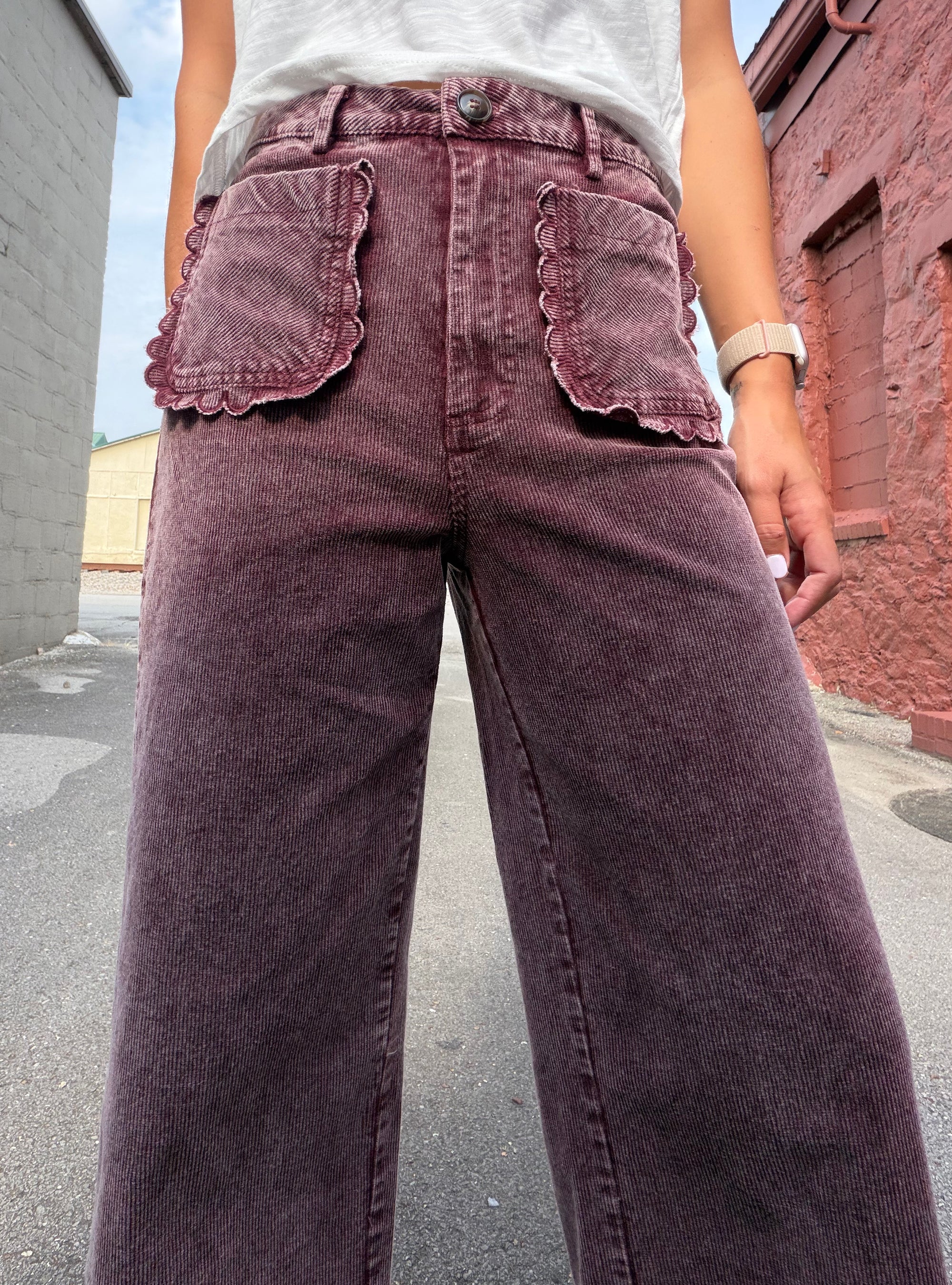 Cord-ially Yours Mulberry Pants