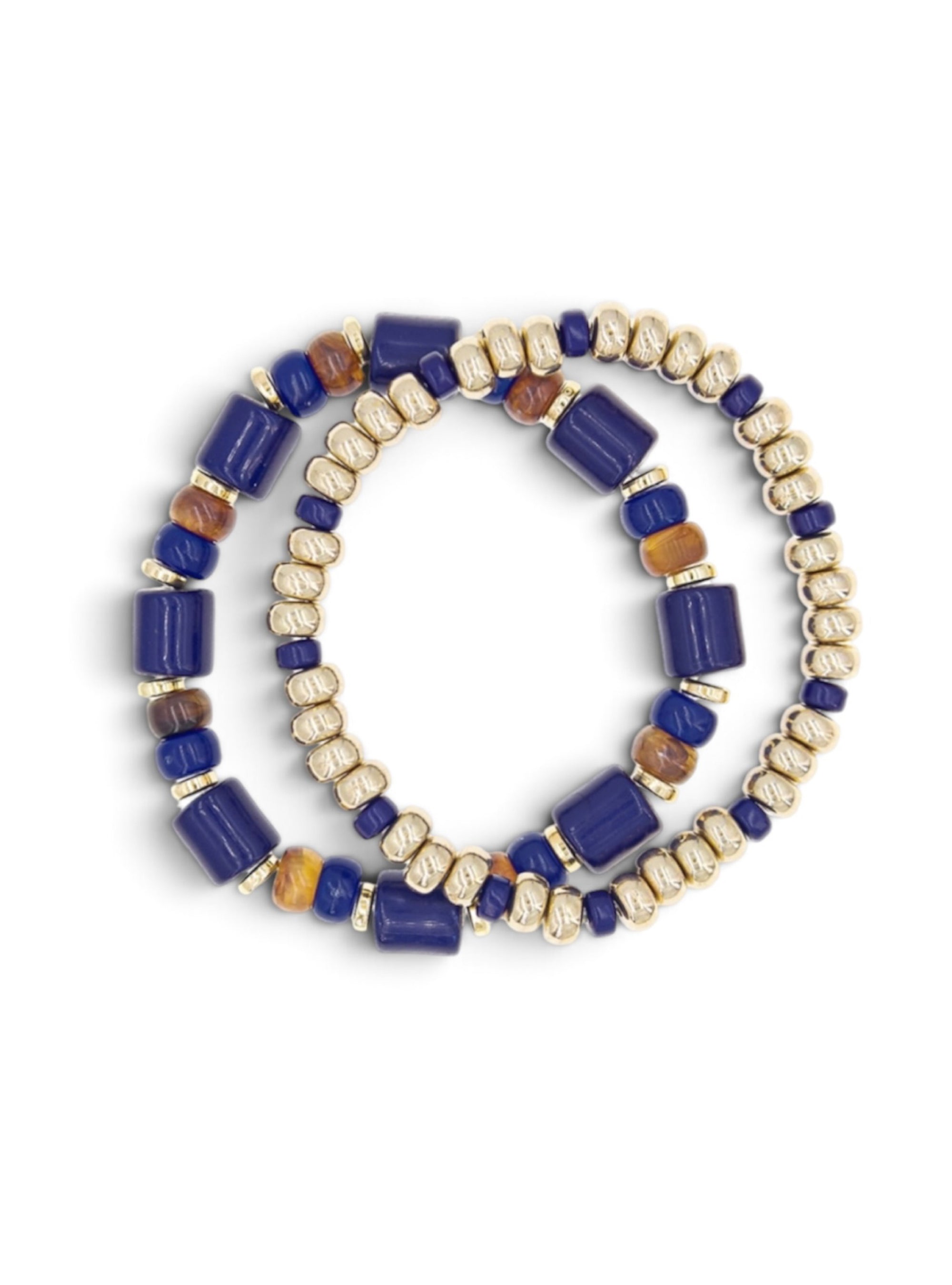 Stack Up On Style Bracelet Set - Navy