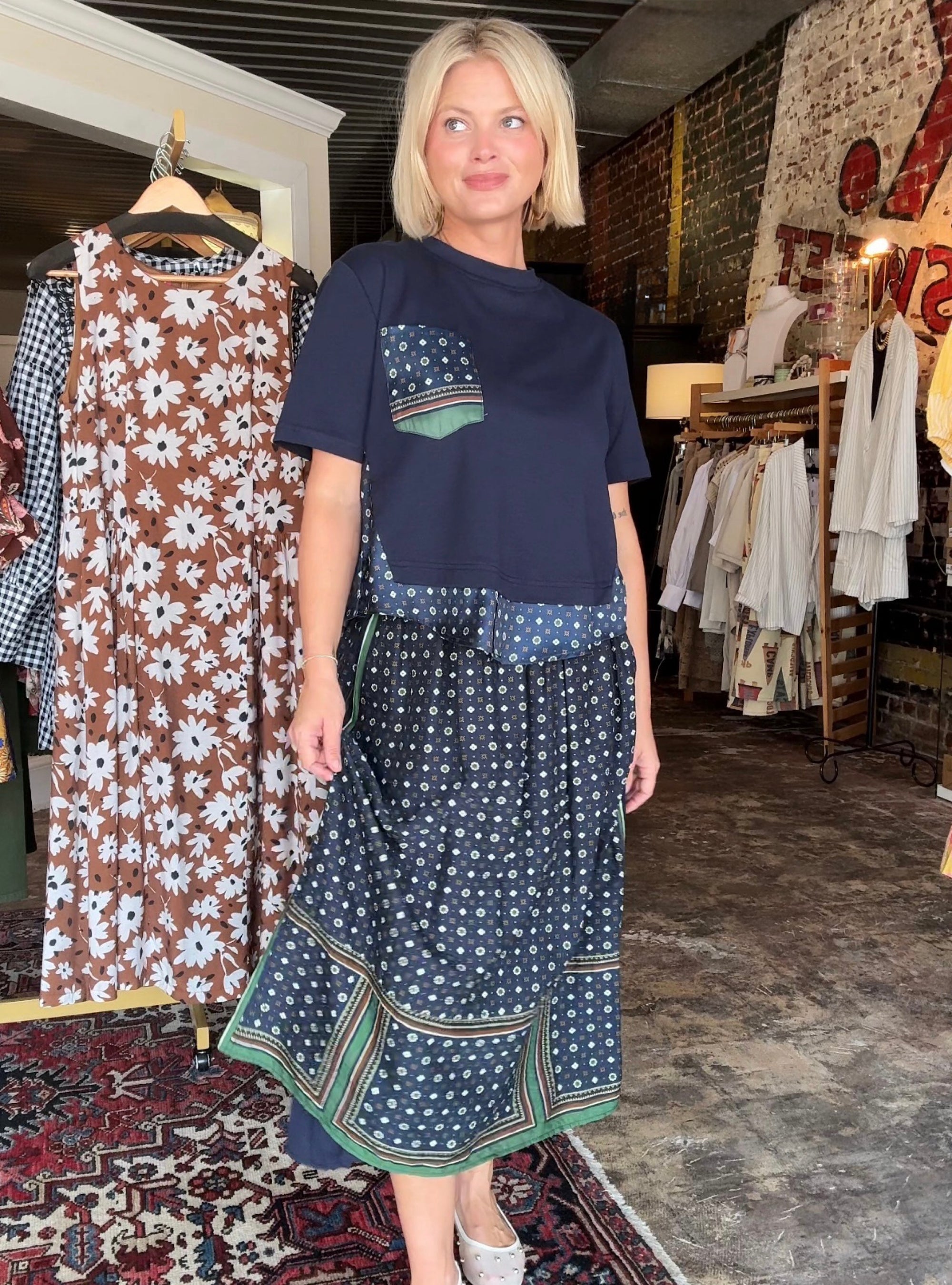 Budding With Style Navy Matching Set