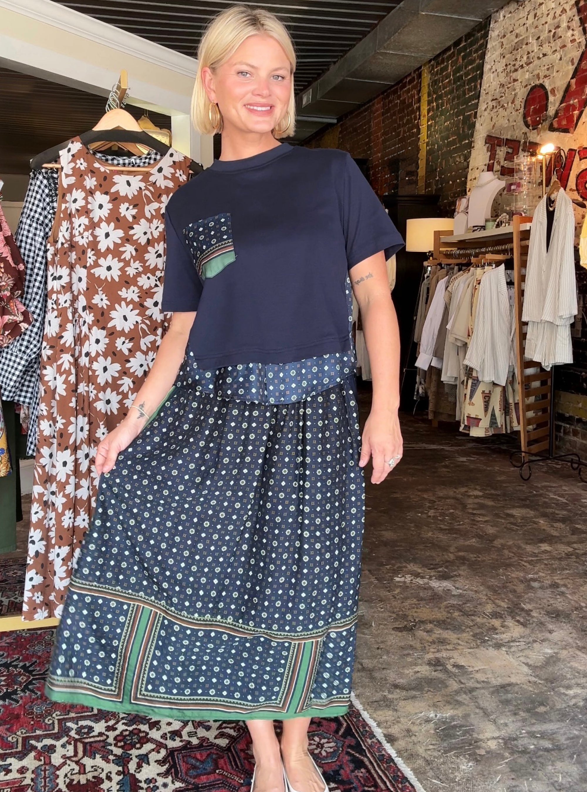 Budding With Style Navy Matching Set