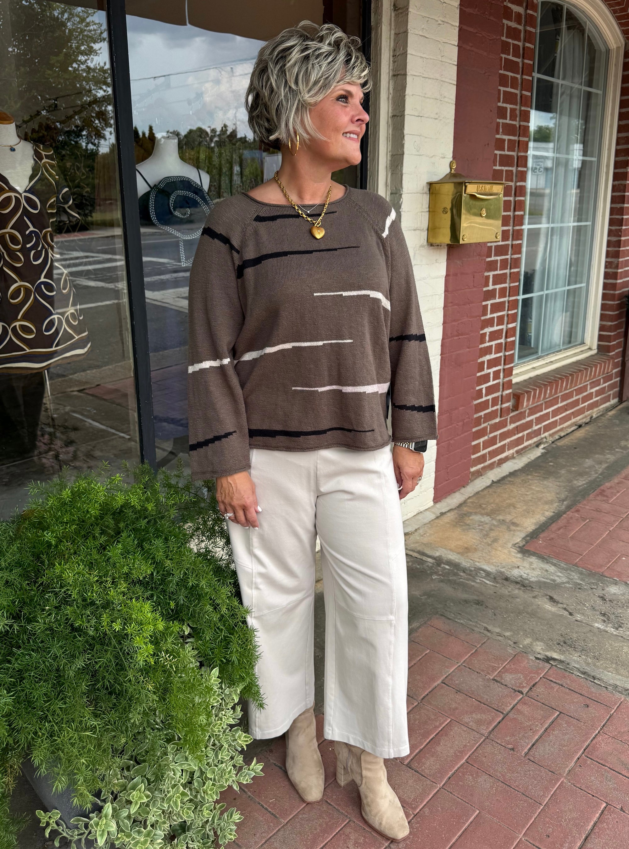 Habitat Autumn Cotton Raglan Pullover in Umber