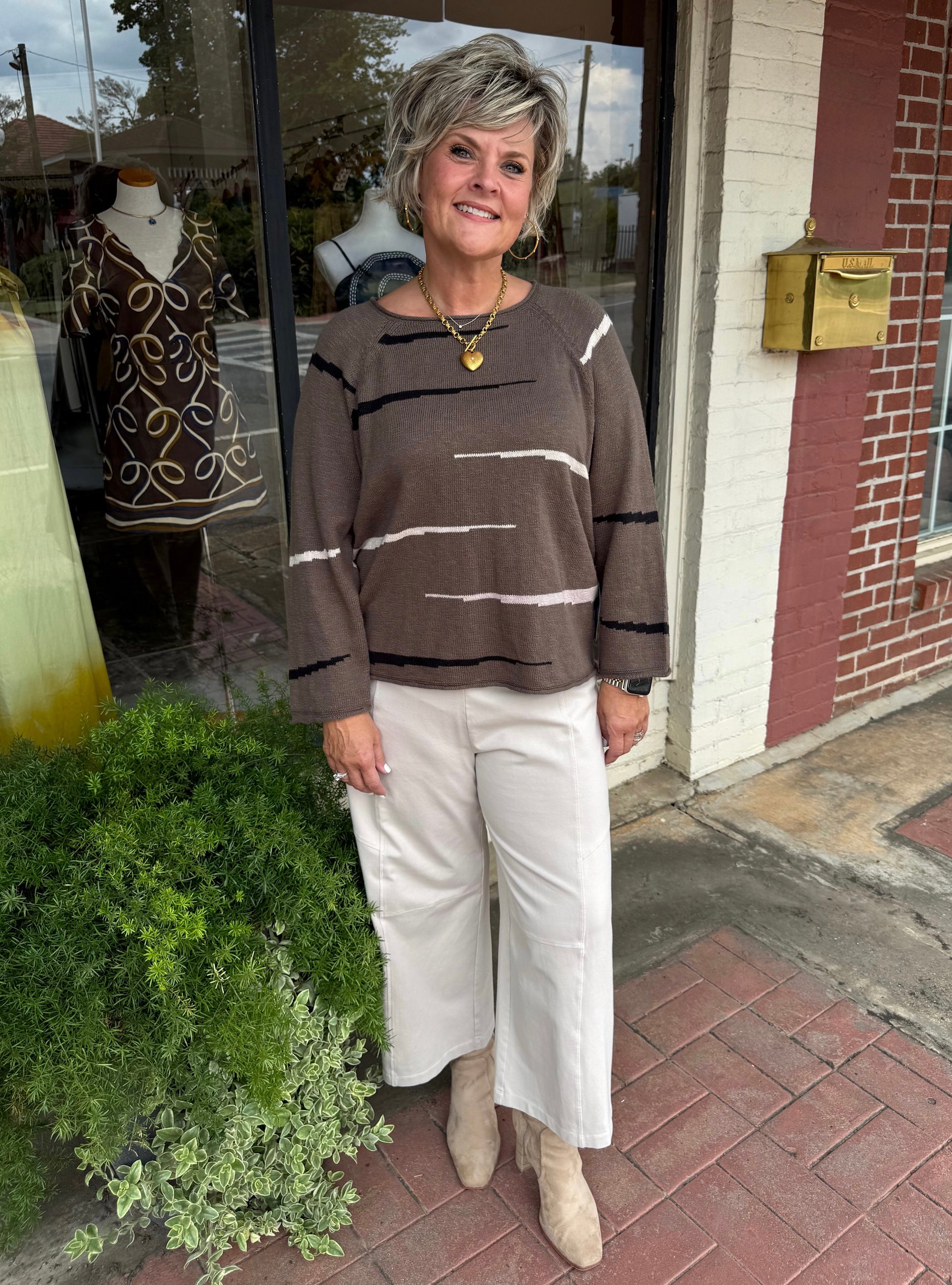 Habitat Autumn Cotton Raglan Pullover in Umber