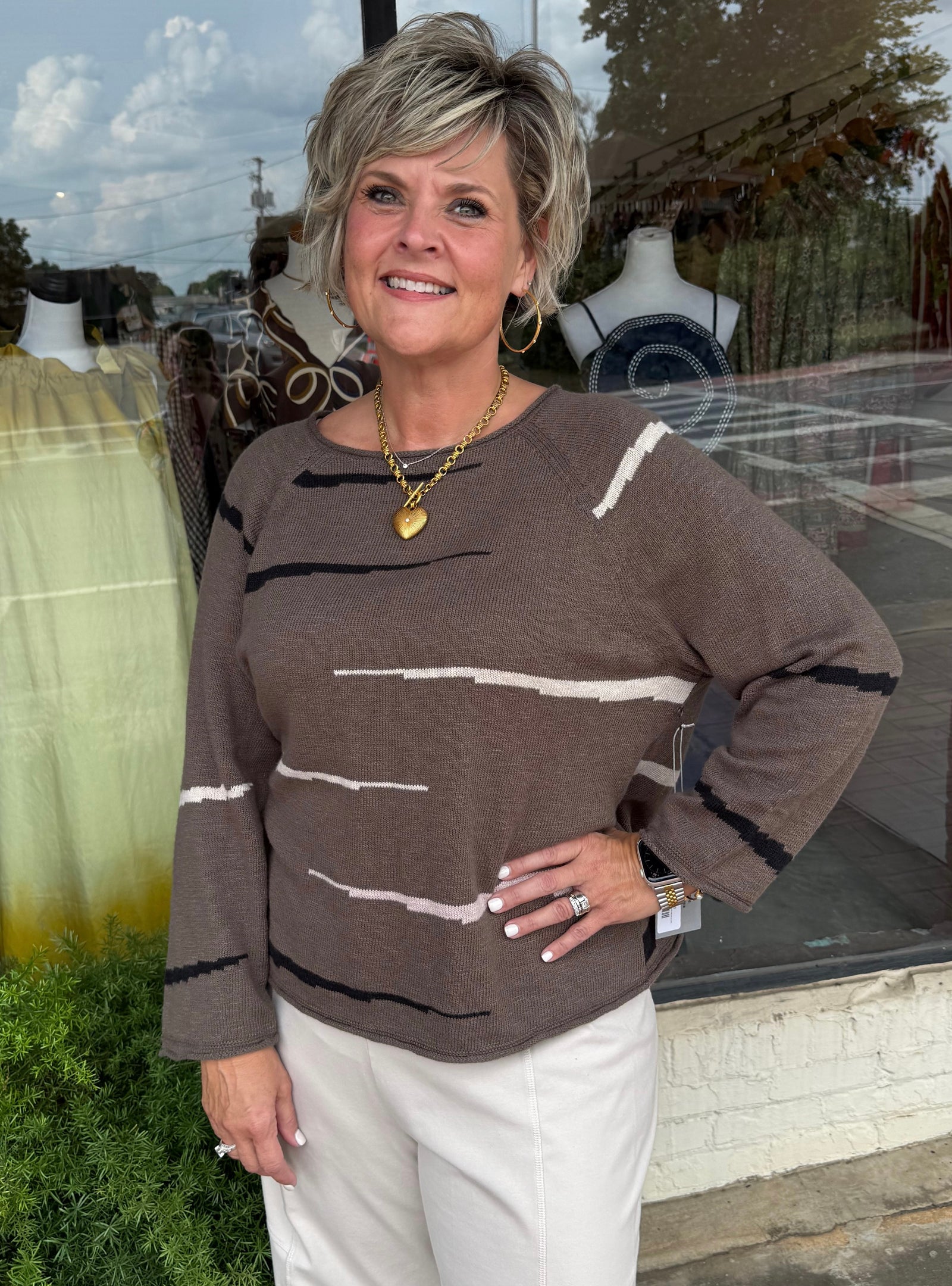 Habitat Autumn Cotton Raglan Pullover in Umber