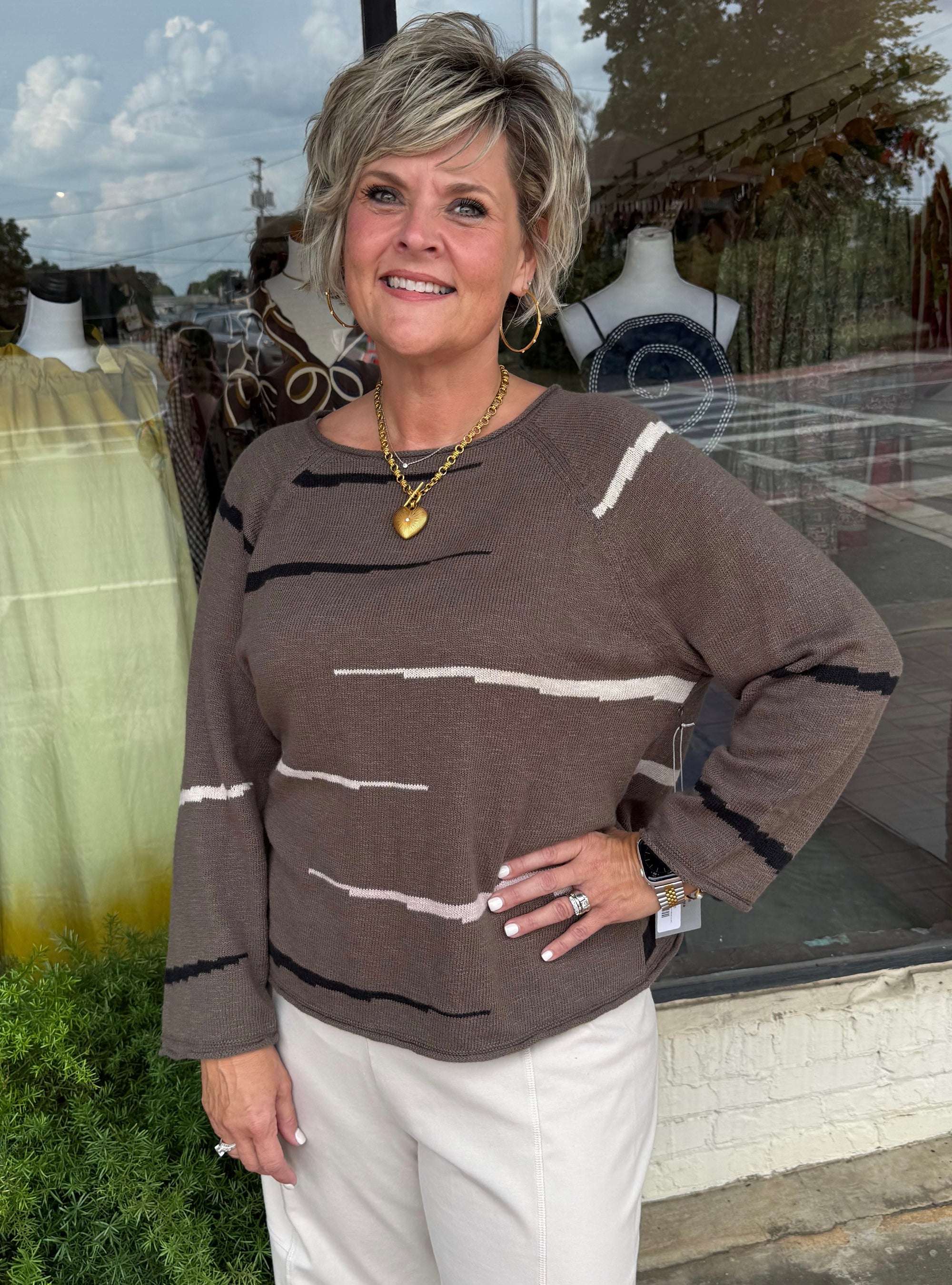 Habitat Autumn Cotton Raglan Pullover in Umber