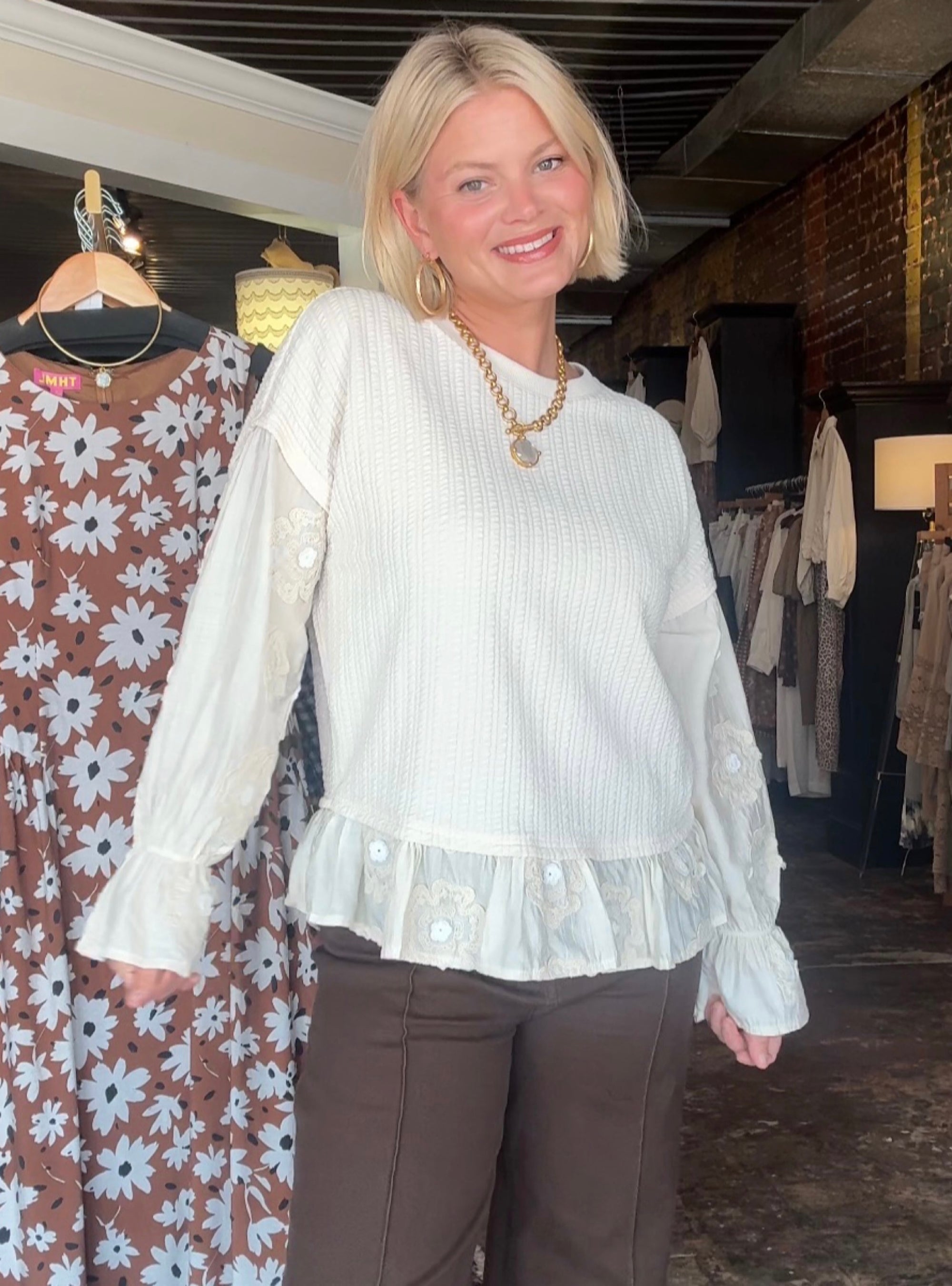 Ivory Keepsake Top