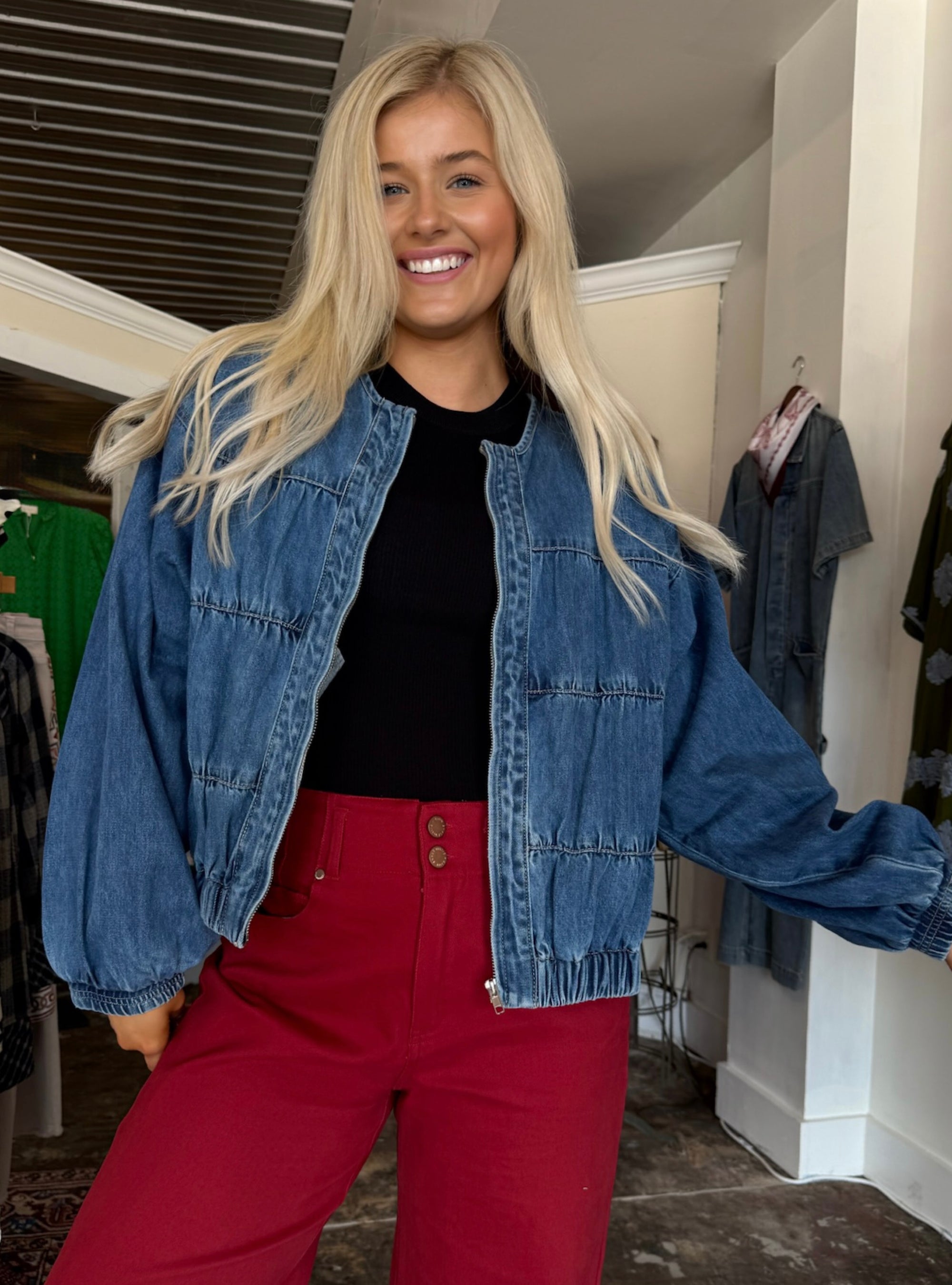 Zip &amp; Go Denim Jacket