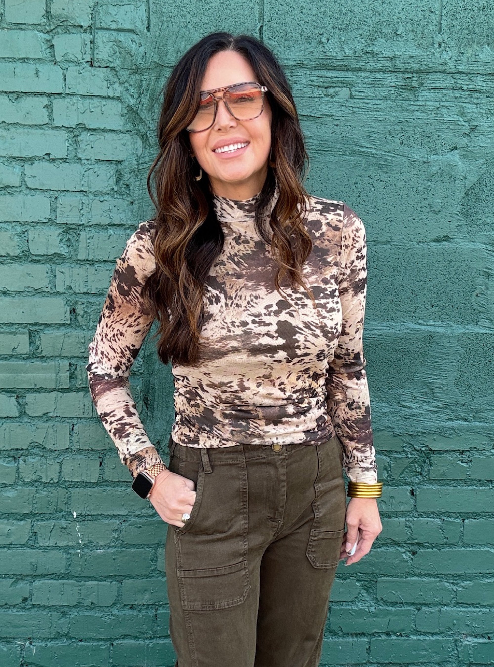 Charlie B Country Mesh Lined Top