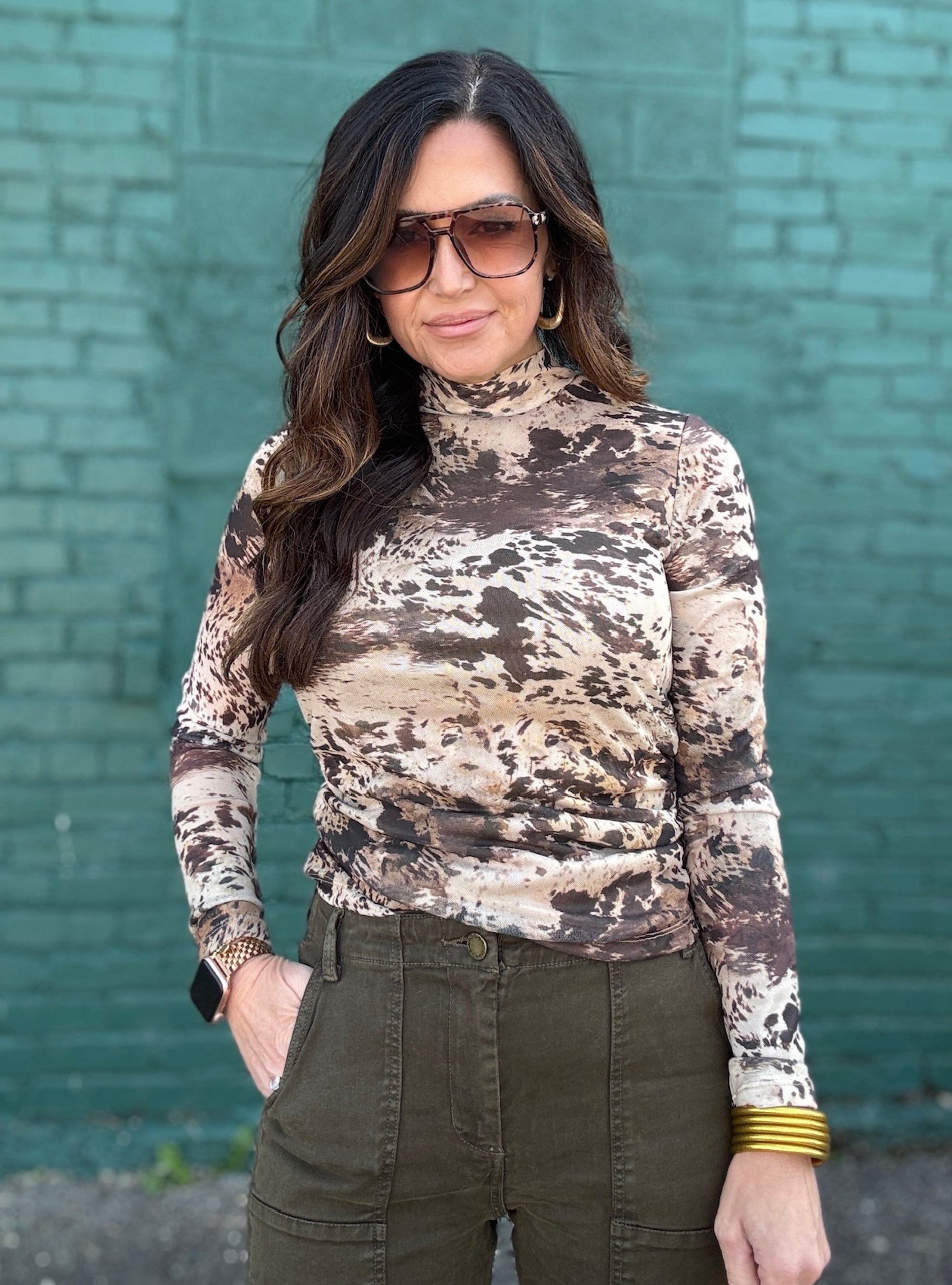 Charlie B Country Mesh Lined Top
