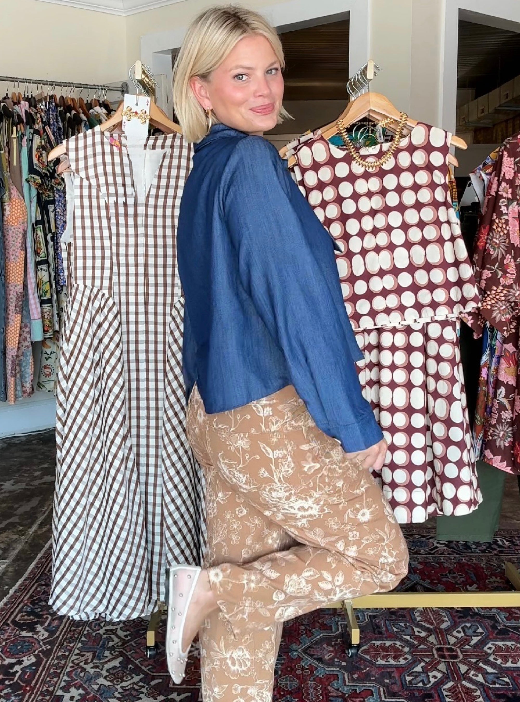 Tied and True Denim Top