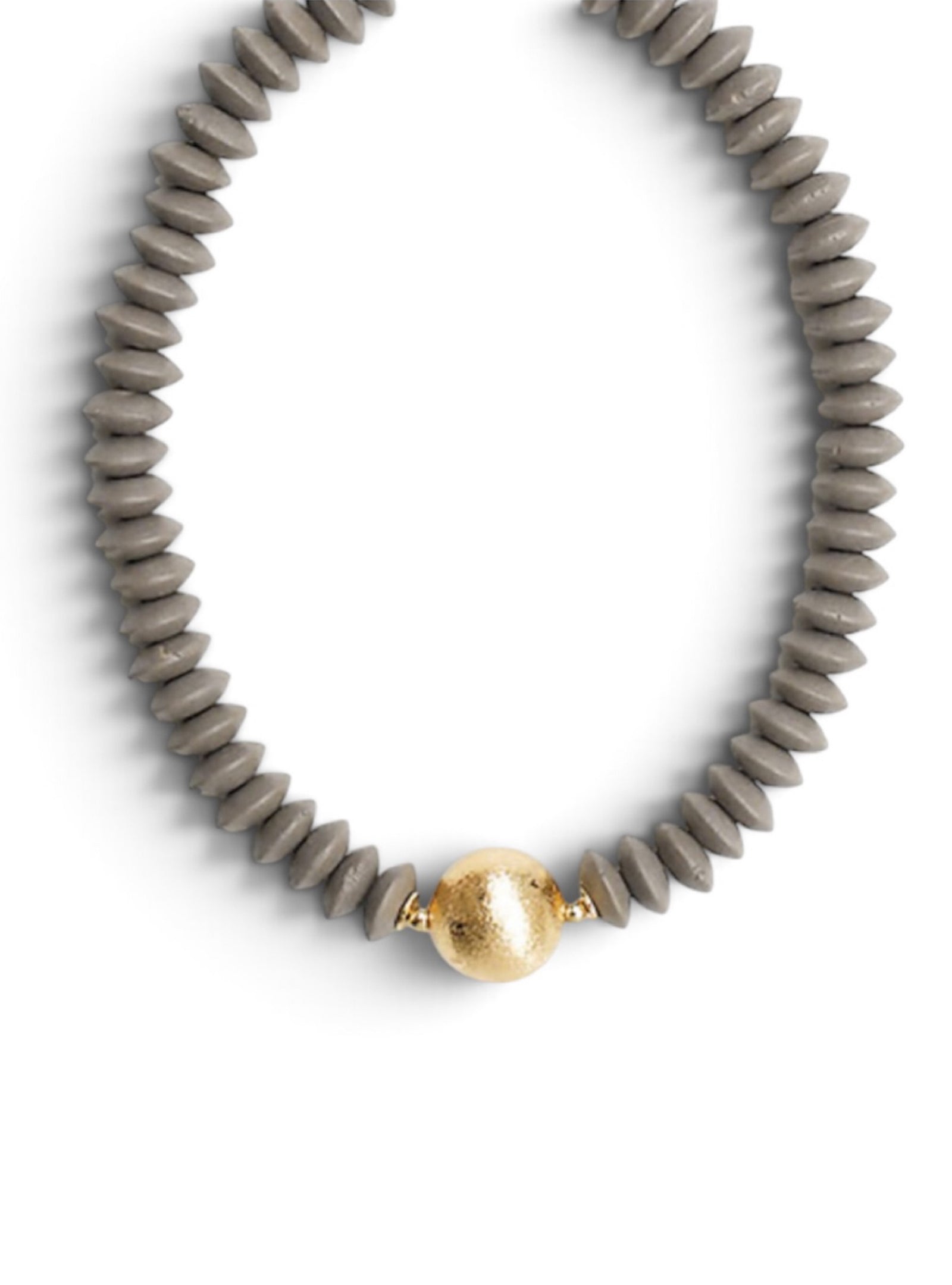 Bead All About It Necklace - Grey