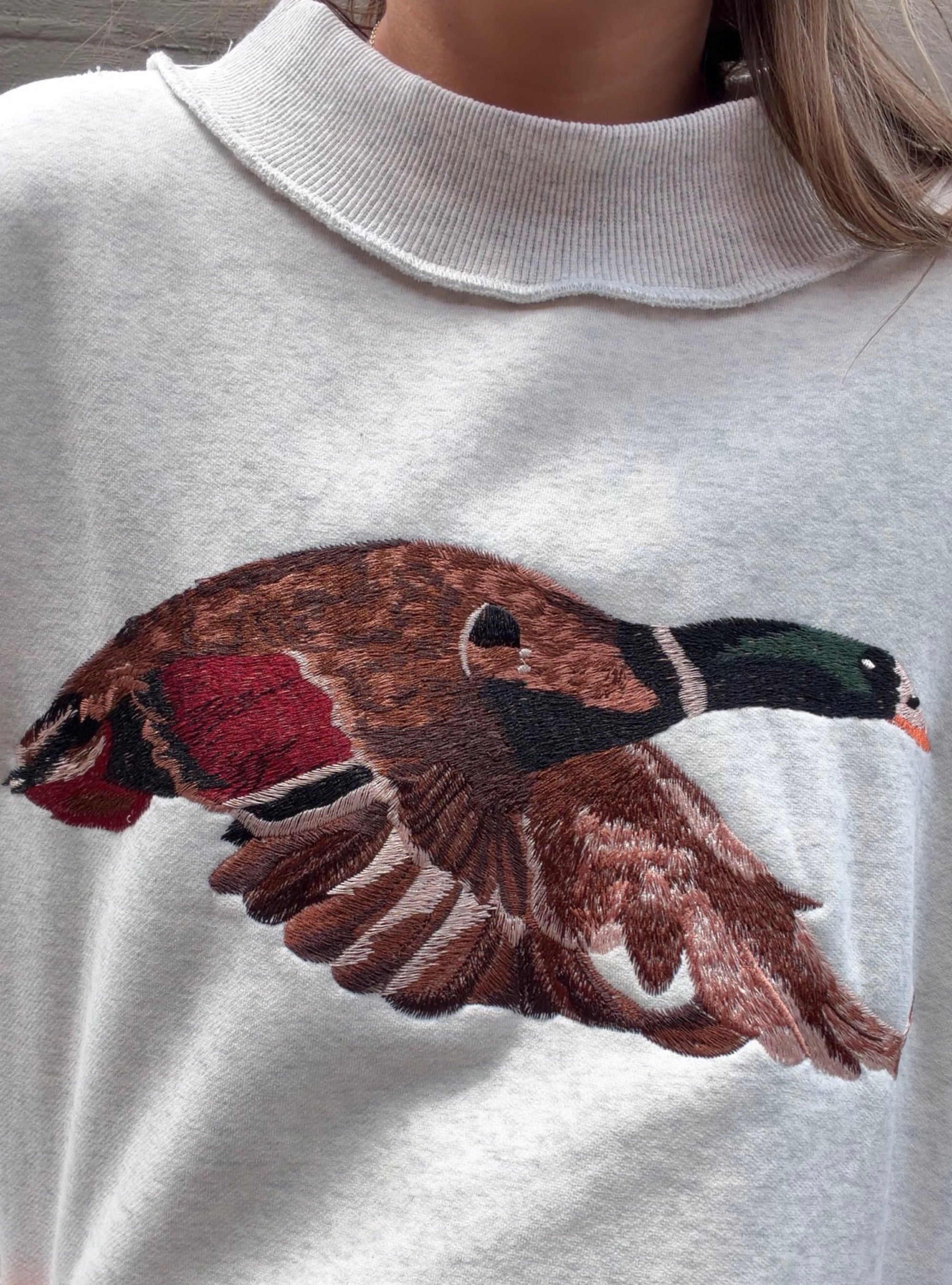 Quackin' Up Over This Cute Sweatshirt
