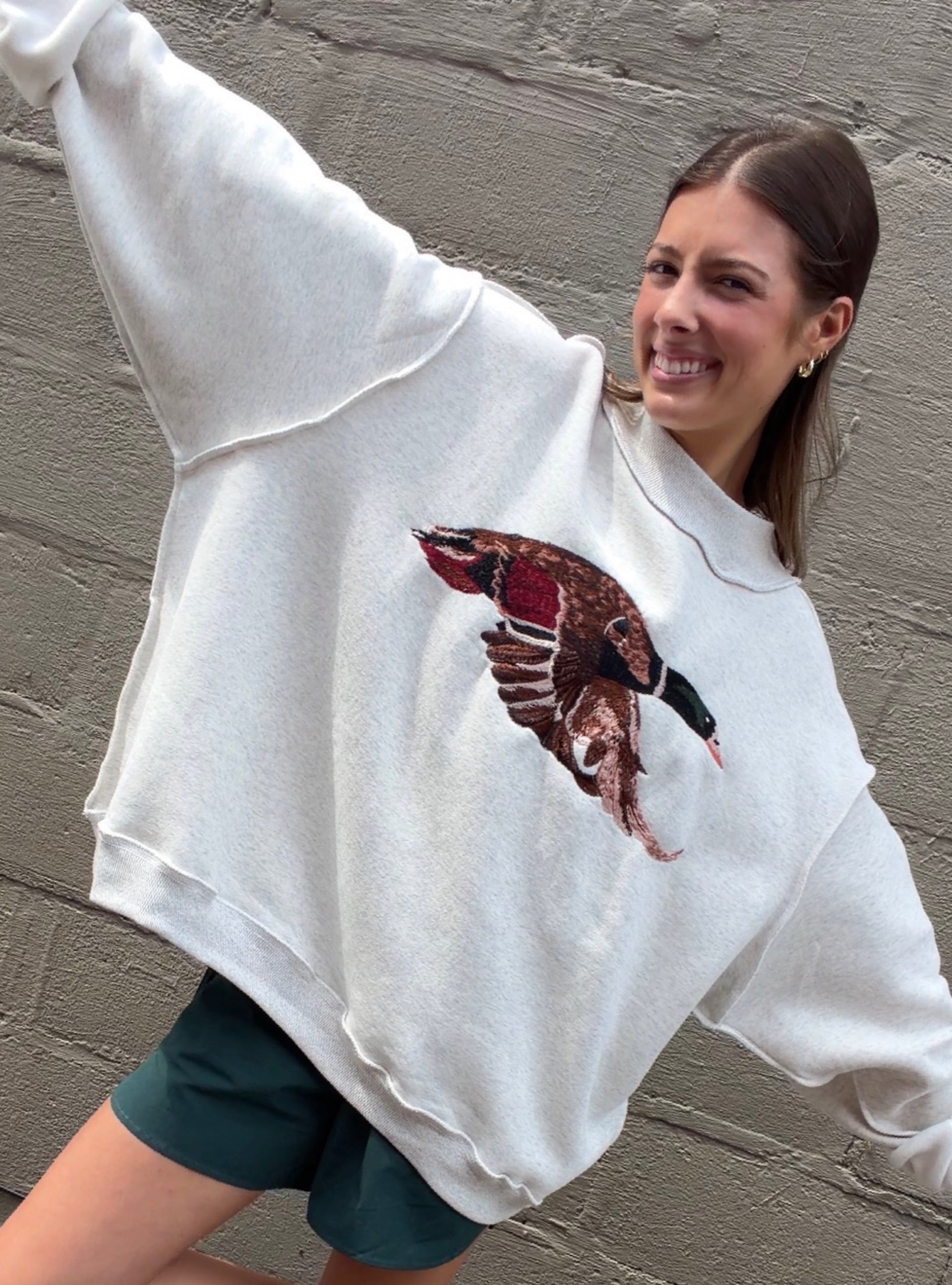 Quackin' Up Over This Cute Sweatshirt