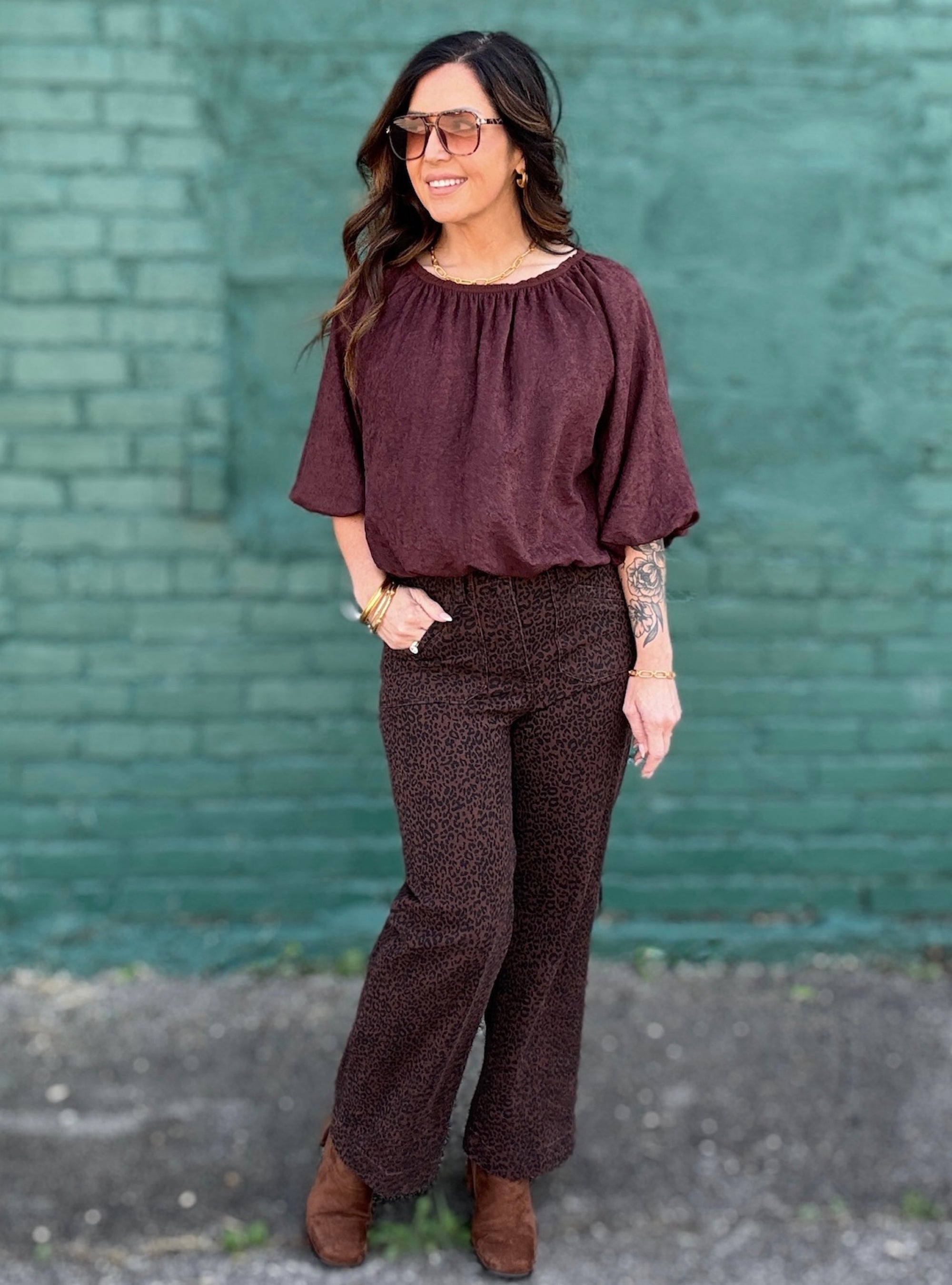 Brown Is The New Black Bubble Top