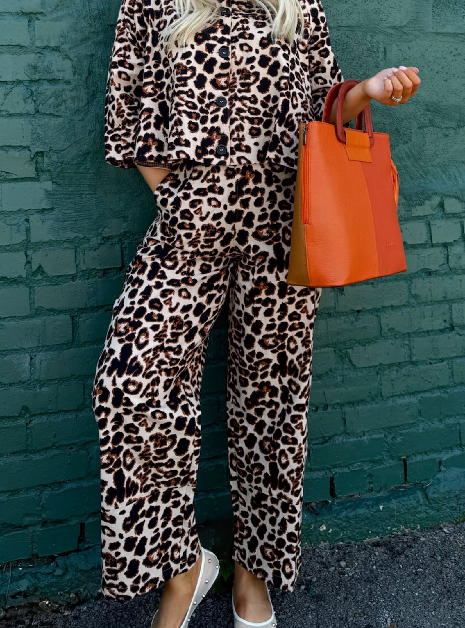 Ivy Jane Leopard Barrel Pant