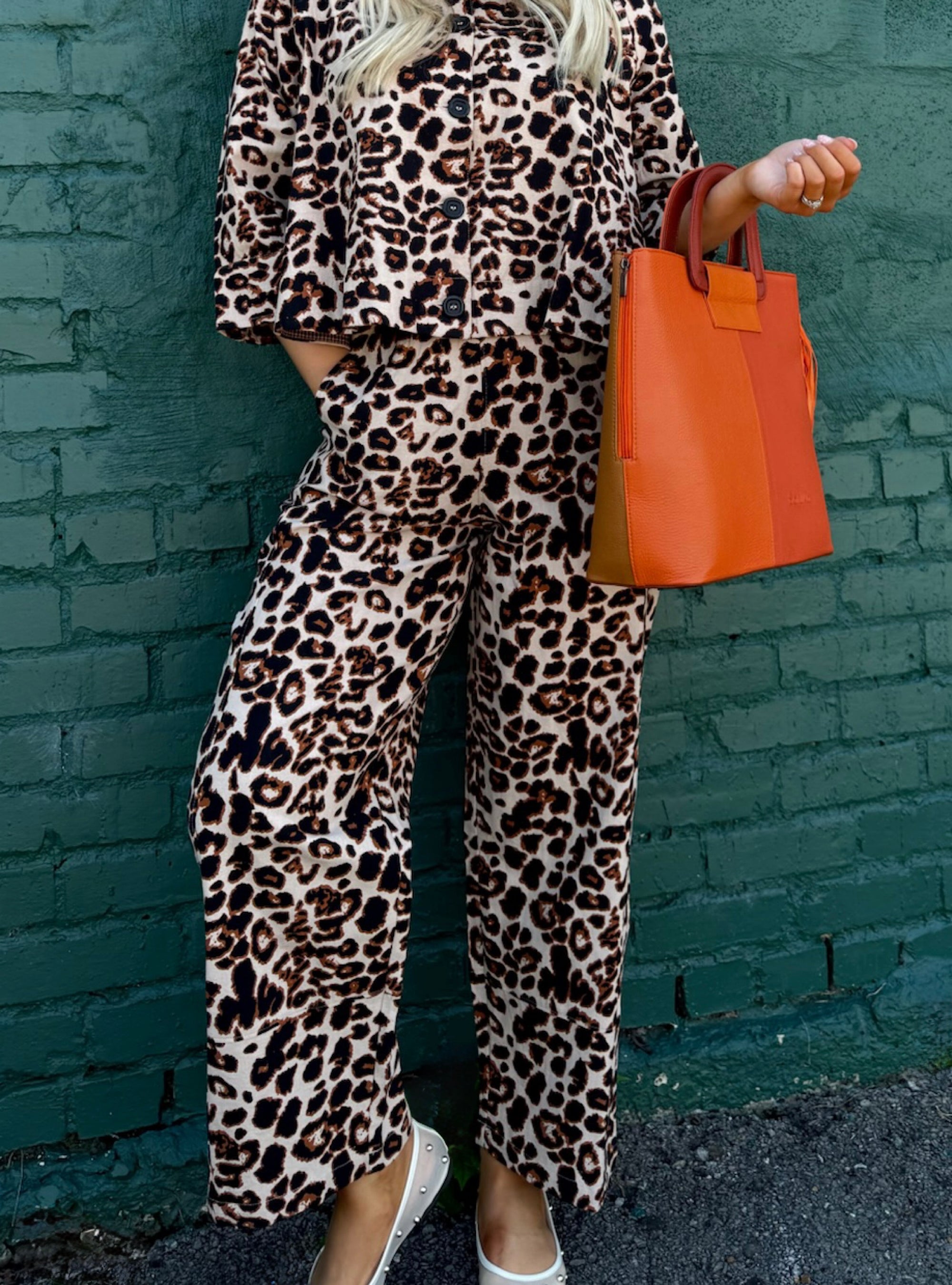 Ivy Jane Leopard Barrel Pant