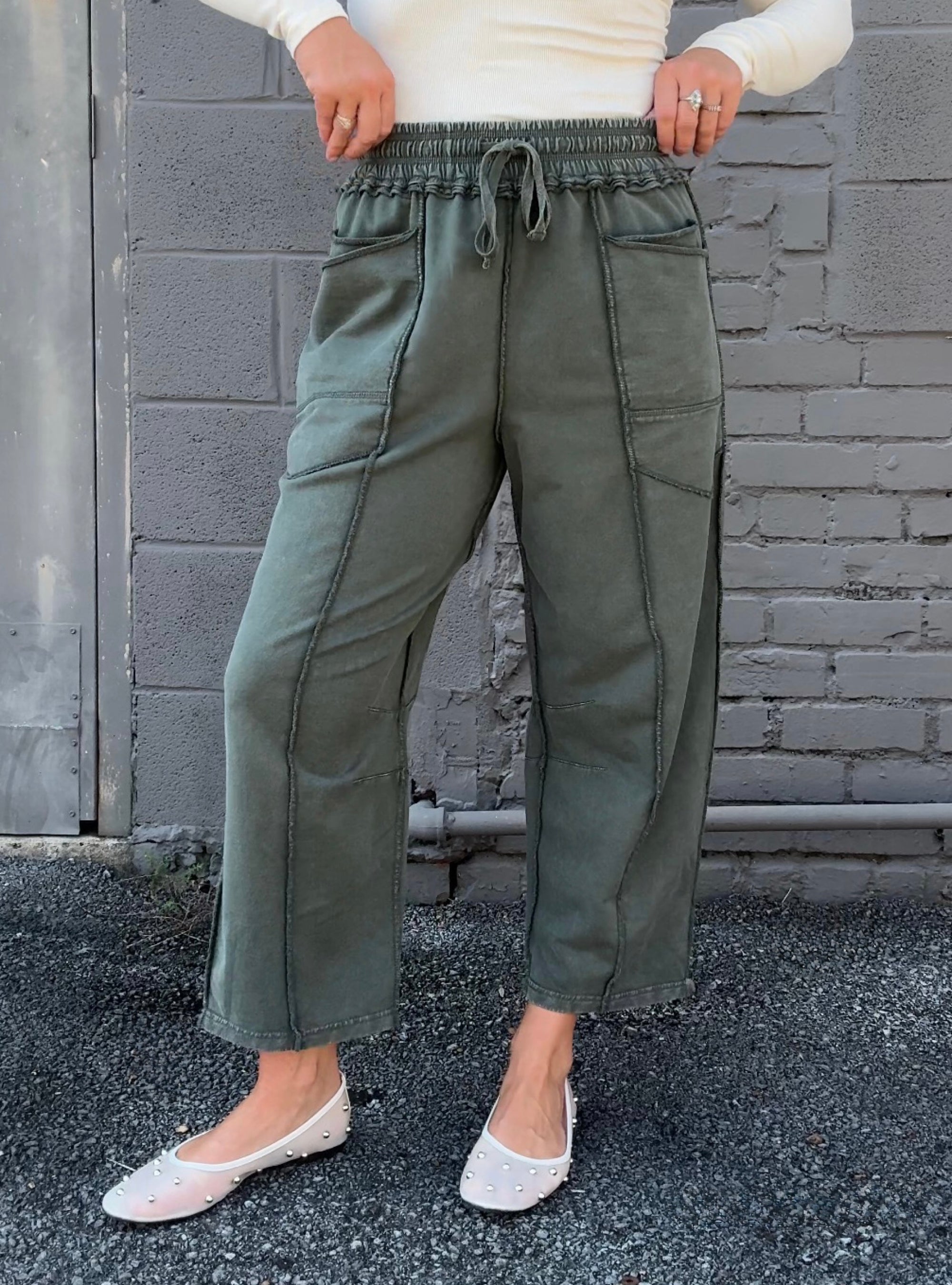 Pine &amp; Dandy Mineral Wash Knit Pant