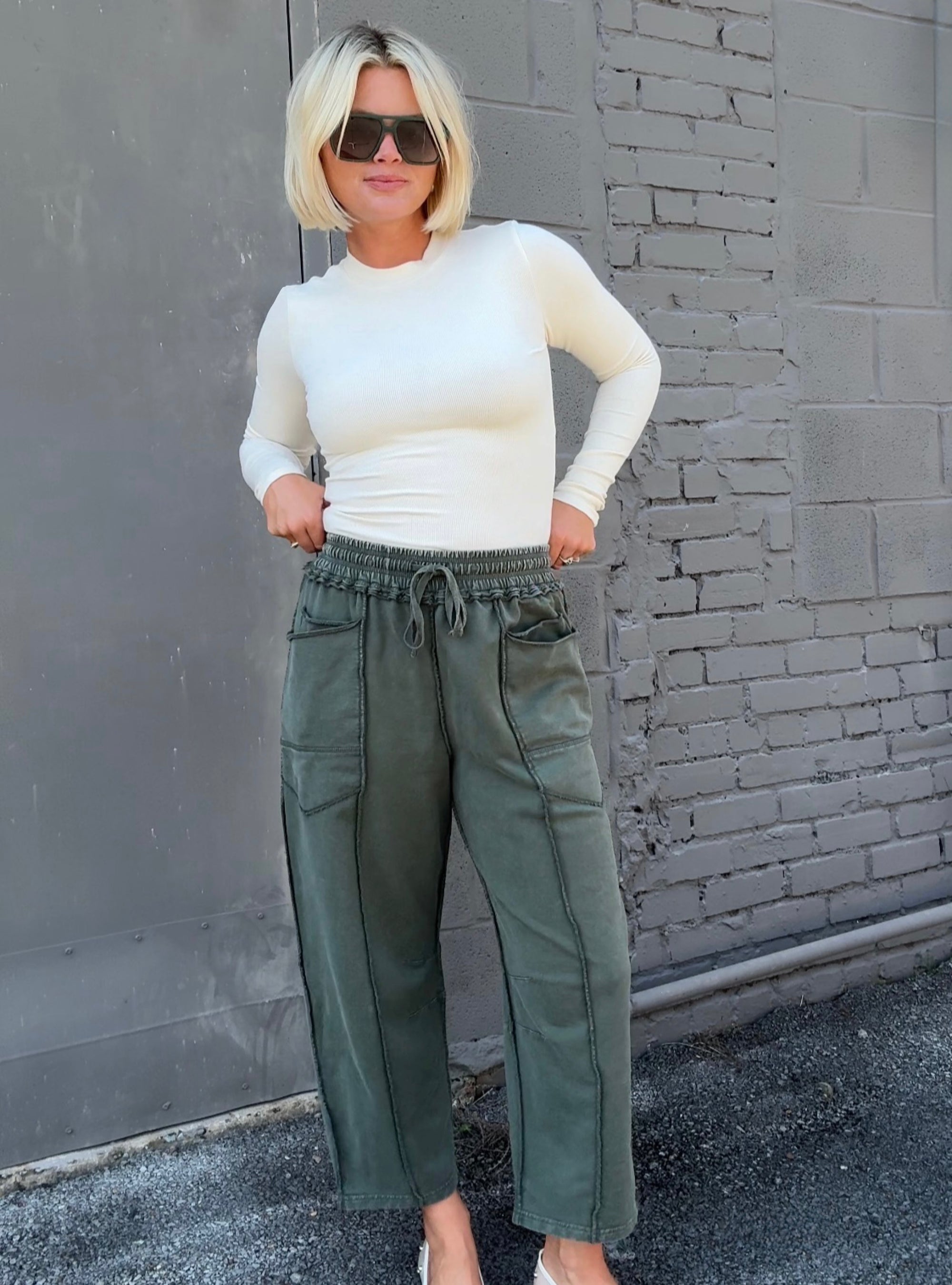 Pine &amp; Dandy Mineral Wash Knit Pant