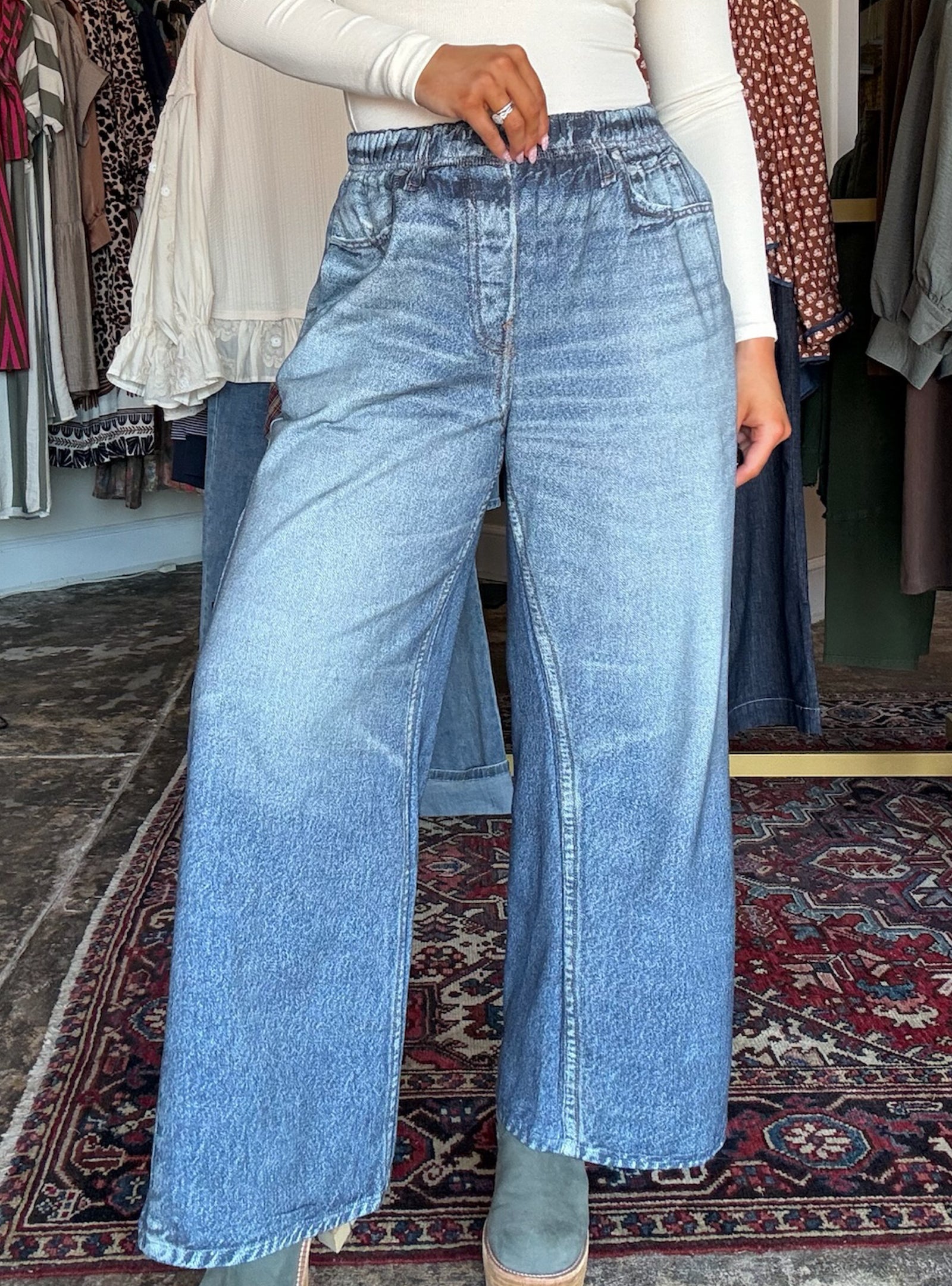 Denim Made Easy French Terry Pant