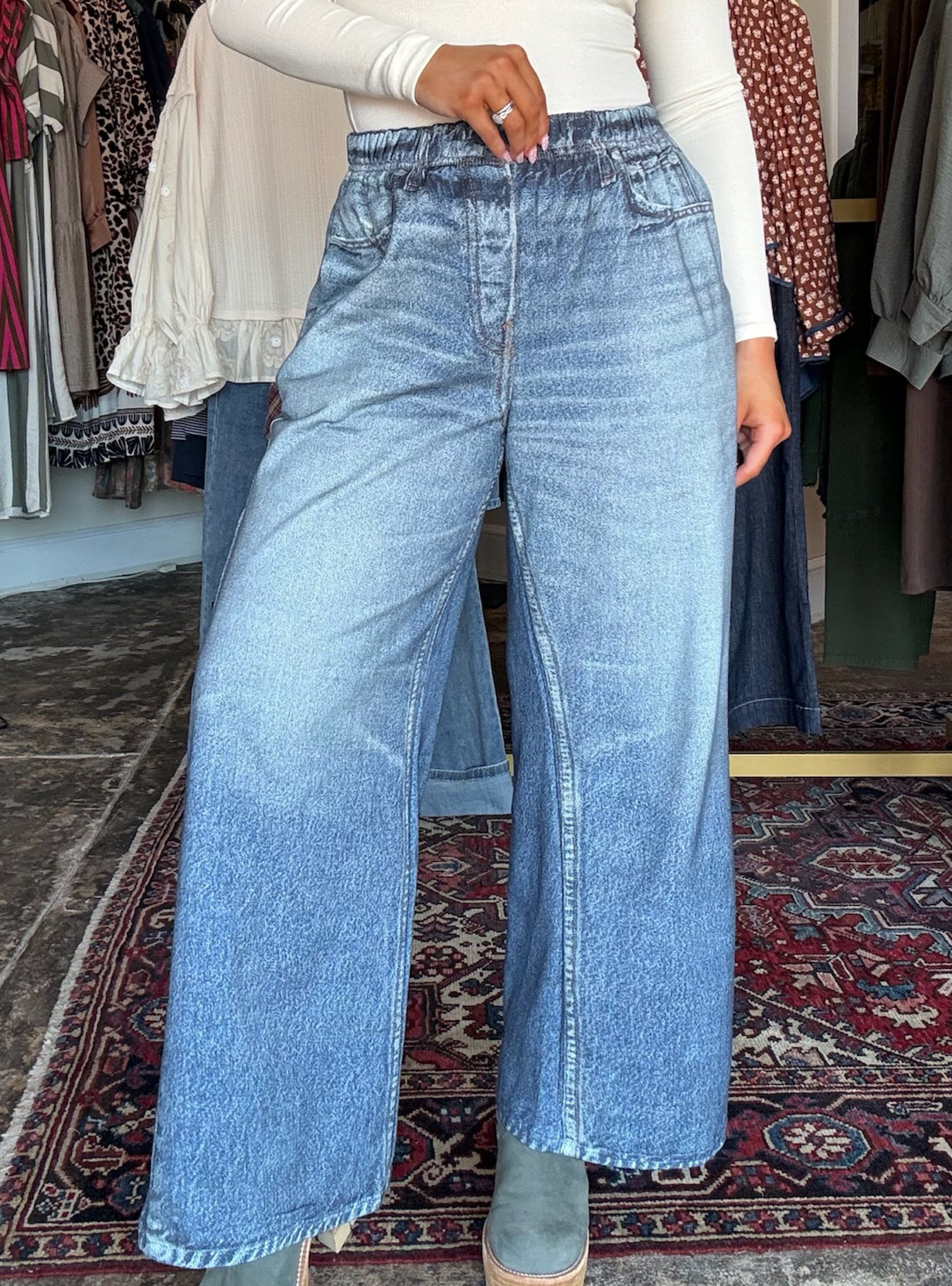 Denim Made Easy French Terry Pant