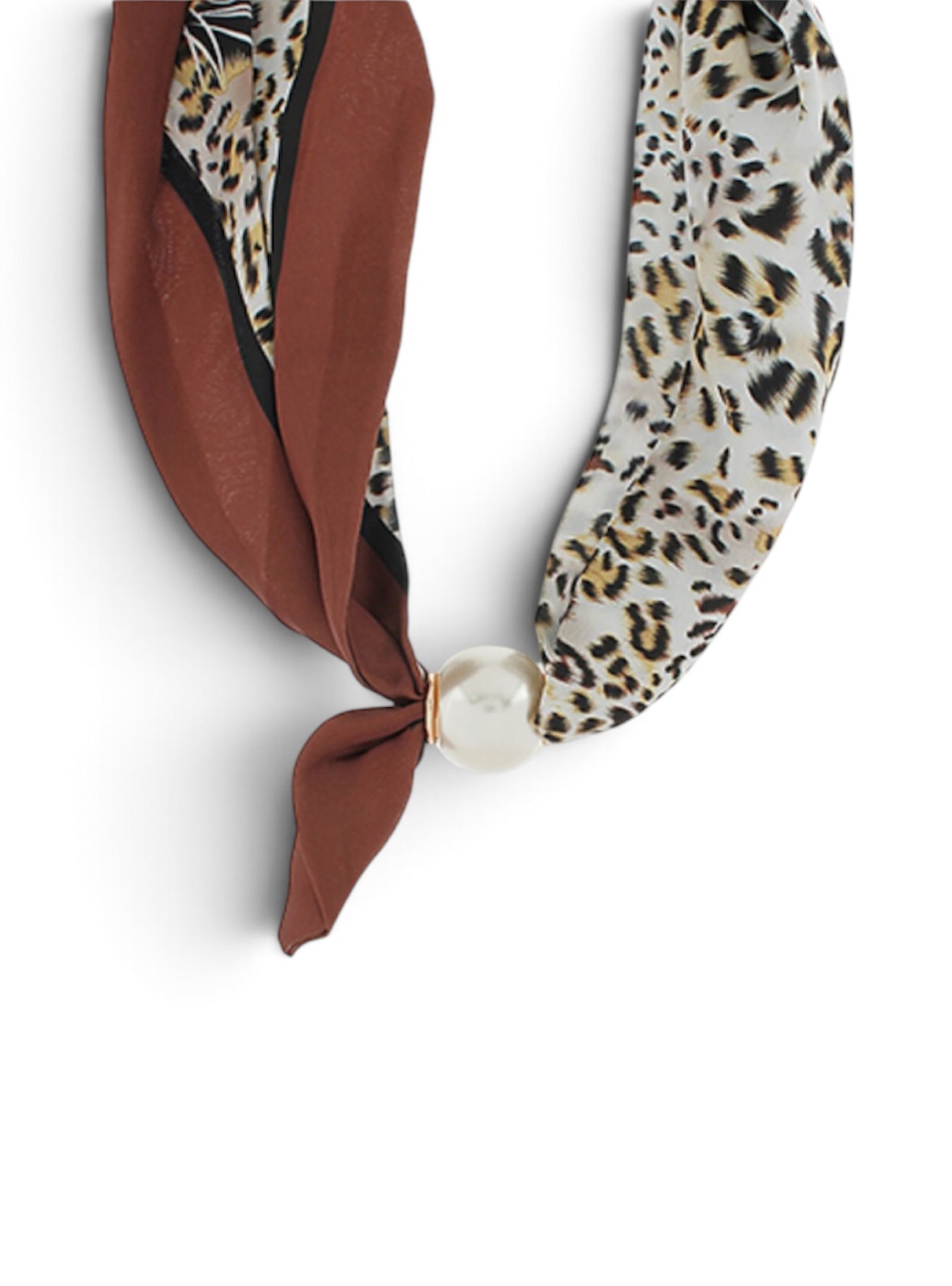 A Little Pearl, A Little Purr Bandana Necklace