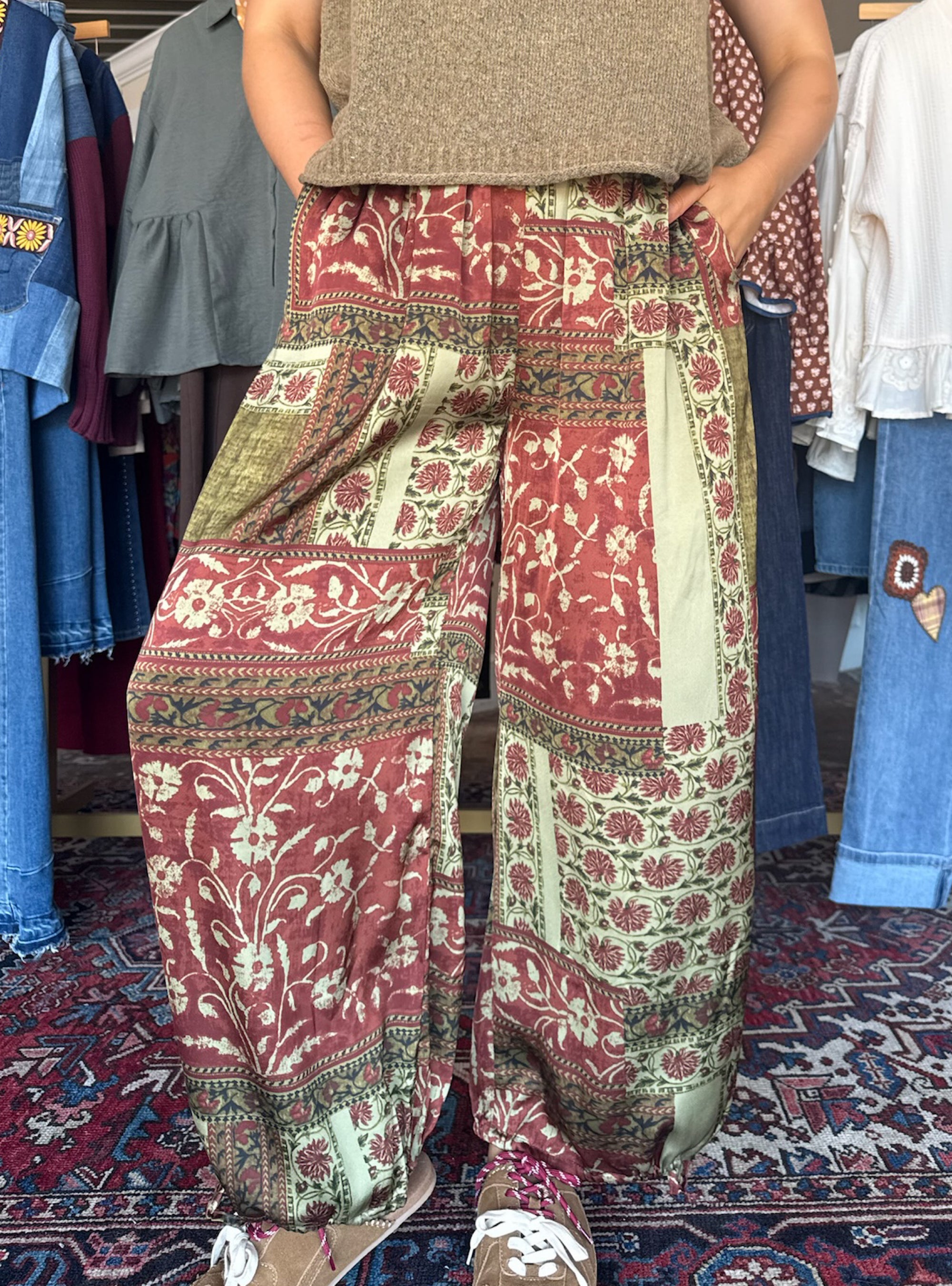 Print Charming Lantern Balloon Pant