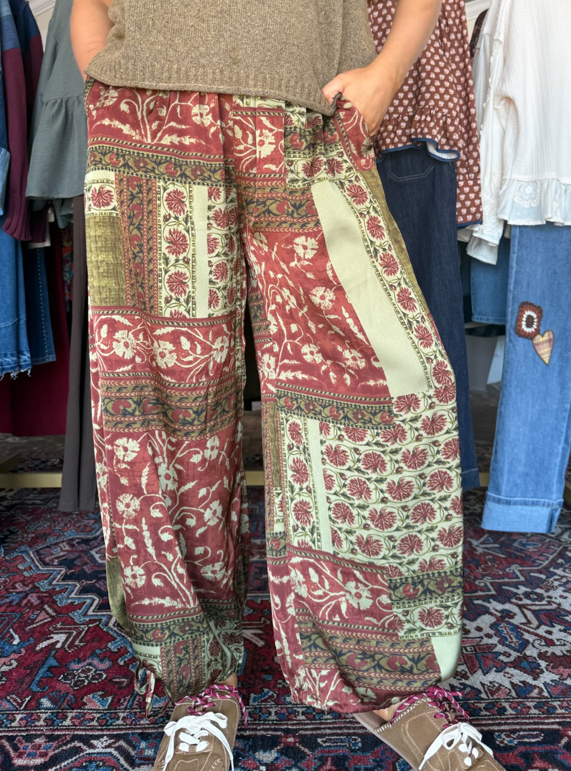 Print Charming Lantern Balloon Pant