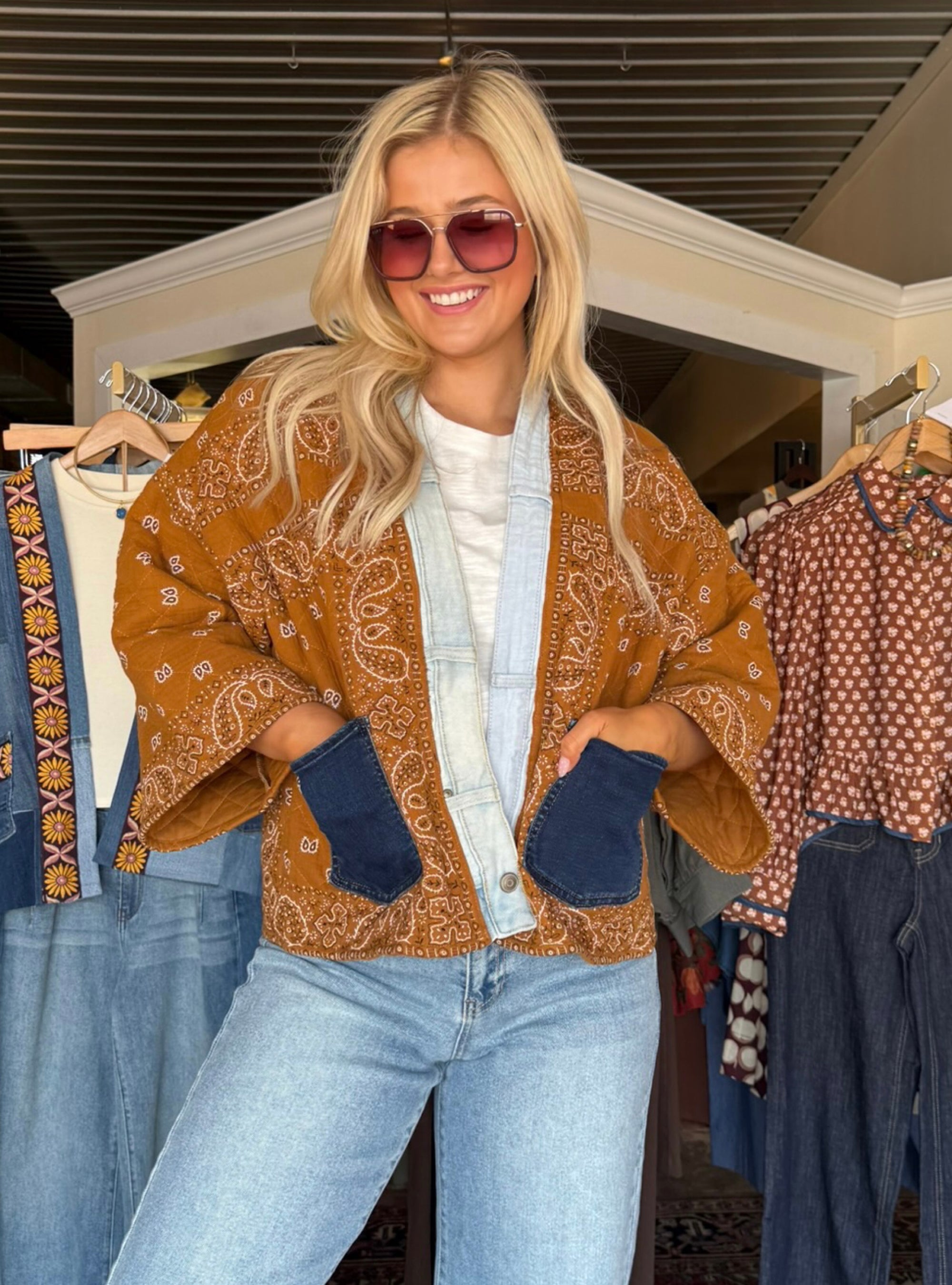 Shannon Passero Kai One Size Kimono - Camel