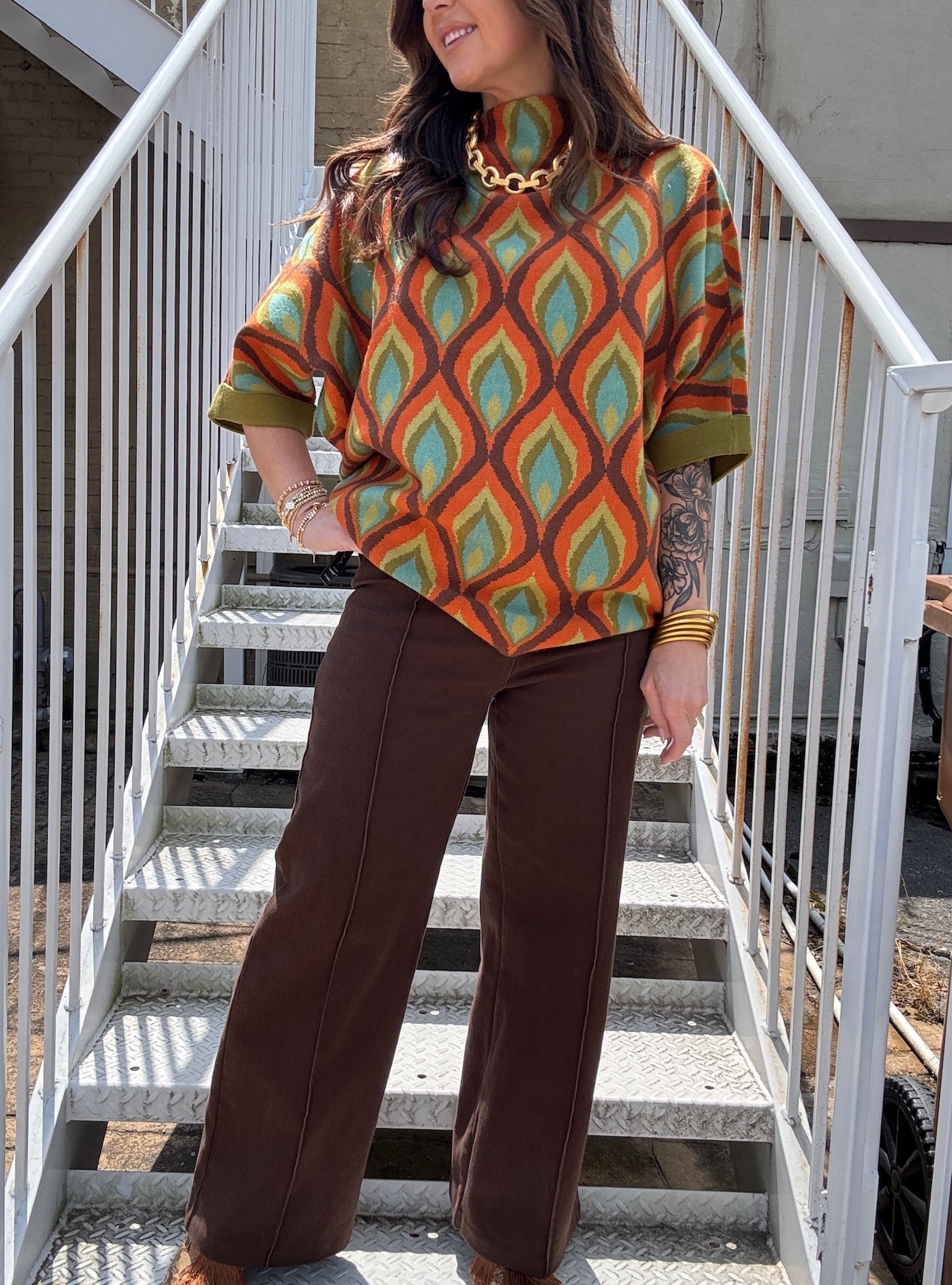 APNY Harvest Spice Mod Sweater