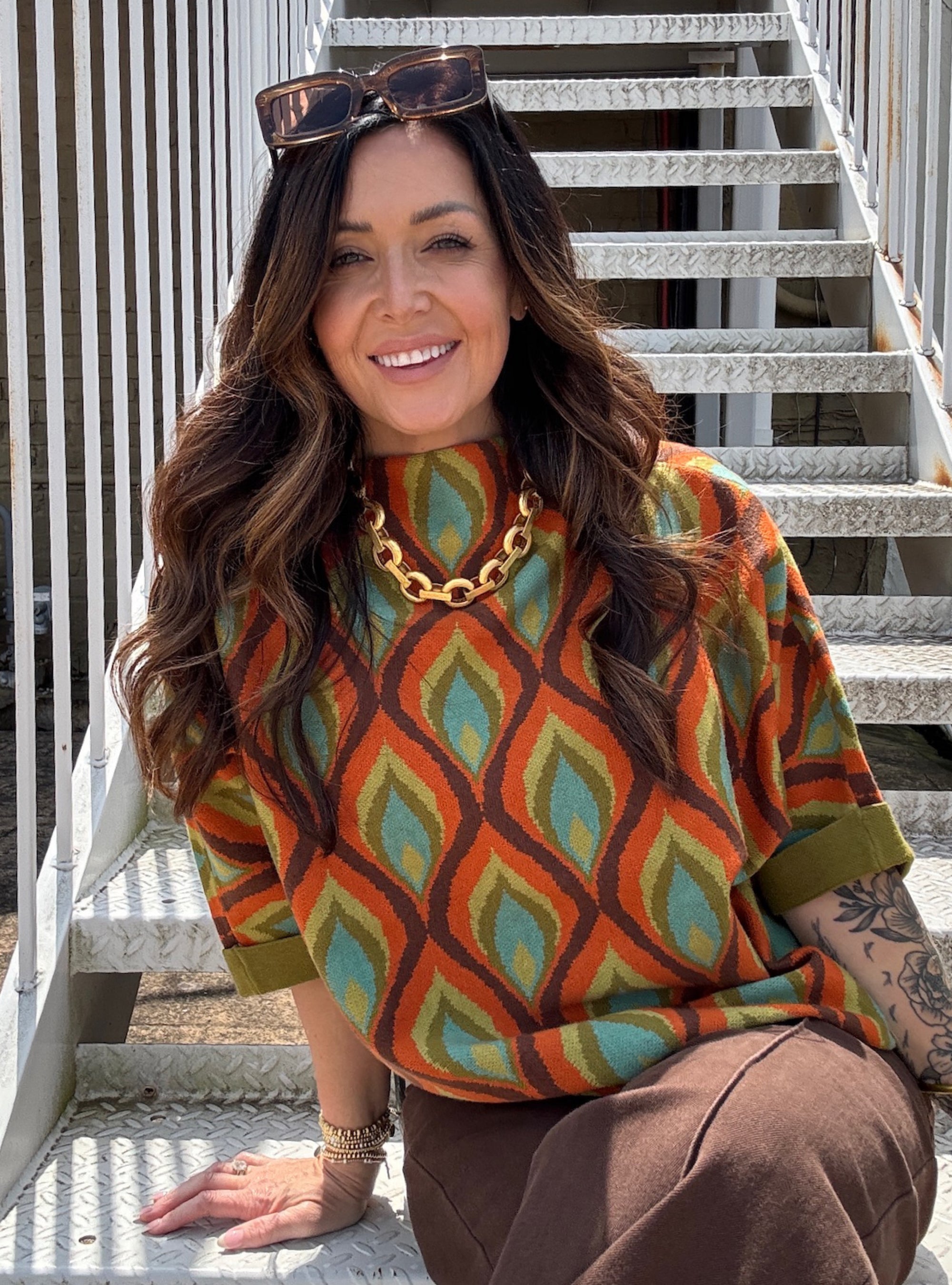 APNY Harvest Spice Mod Sweater
