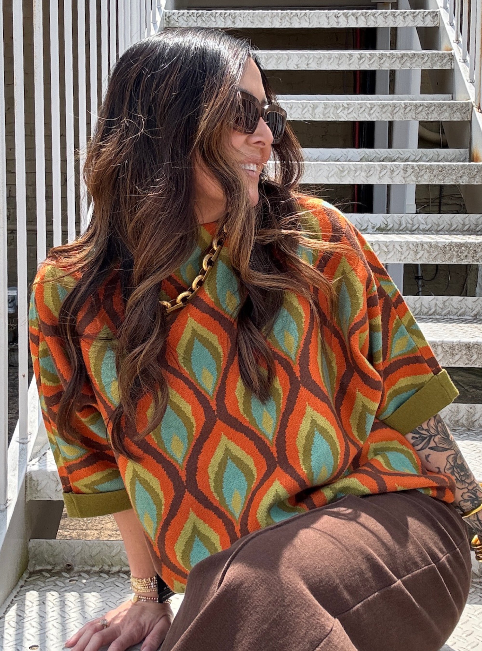 APNY Harvest Spice Mod Sweater