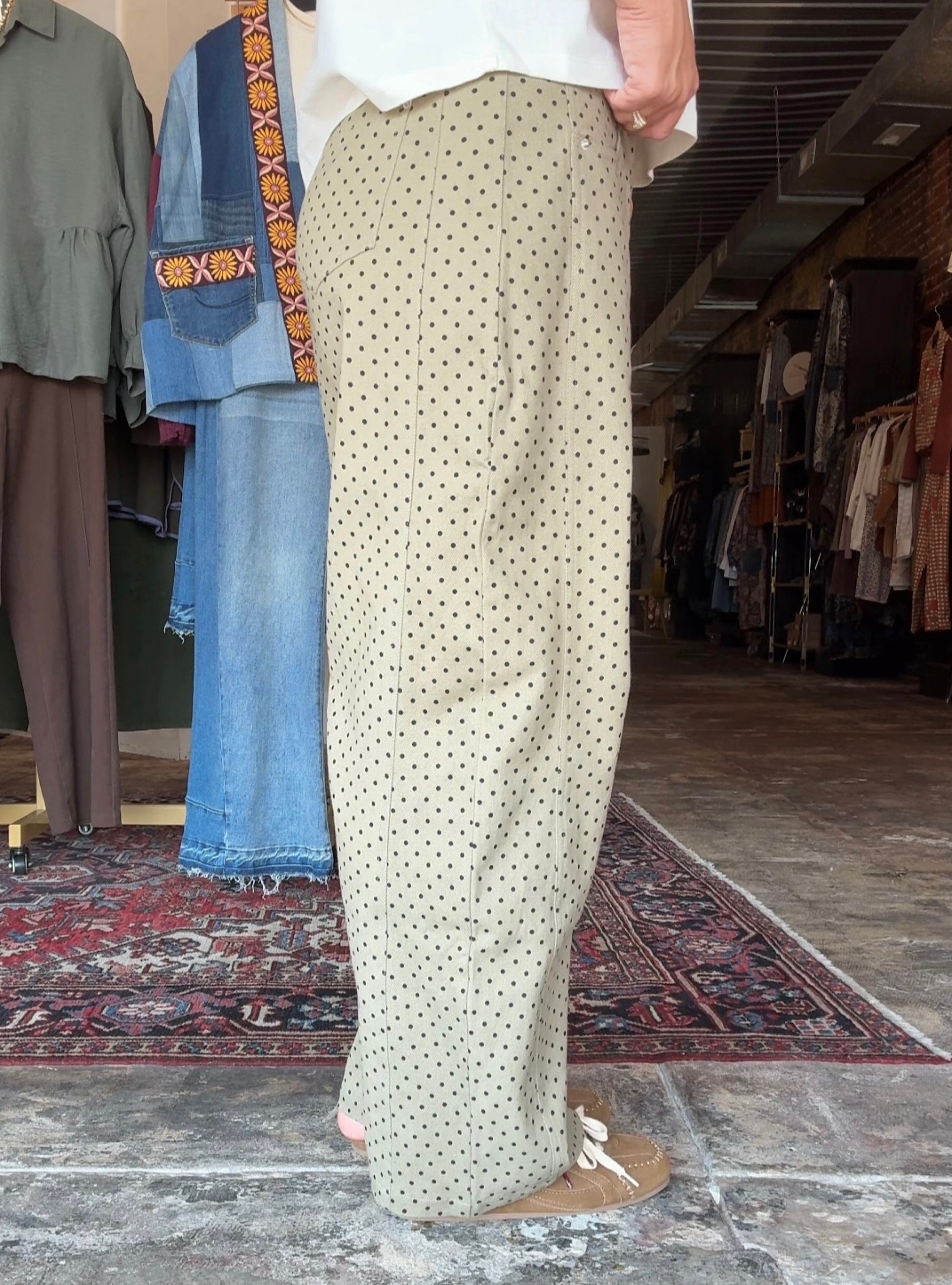 Get Spotted In These Polka Dot Barrel Jeans