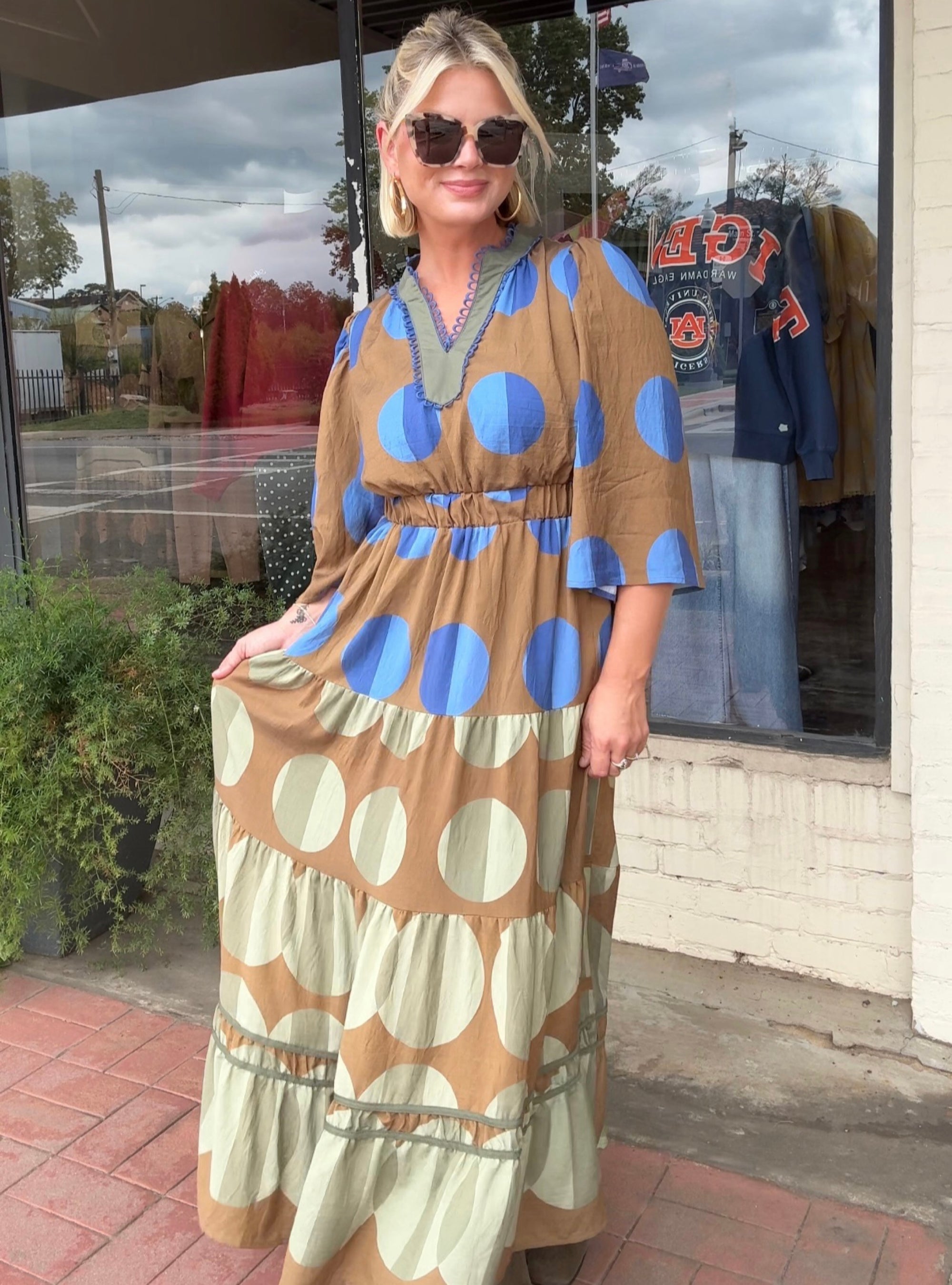 Fall In Full Circle Midi Dress