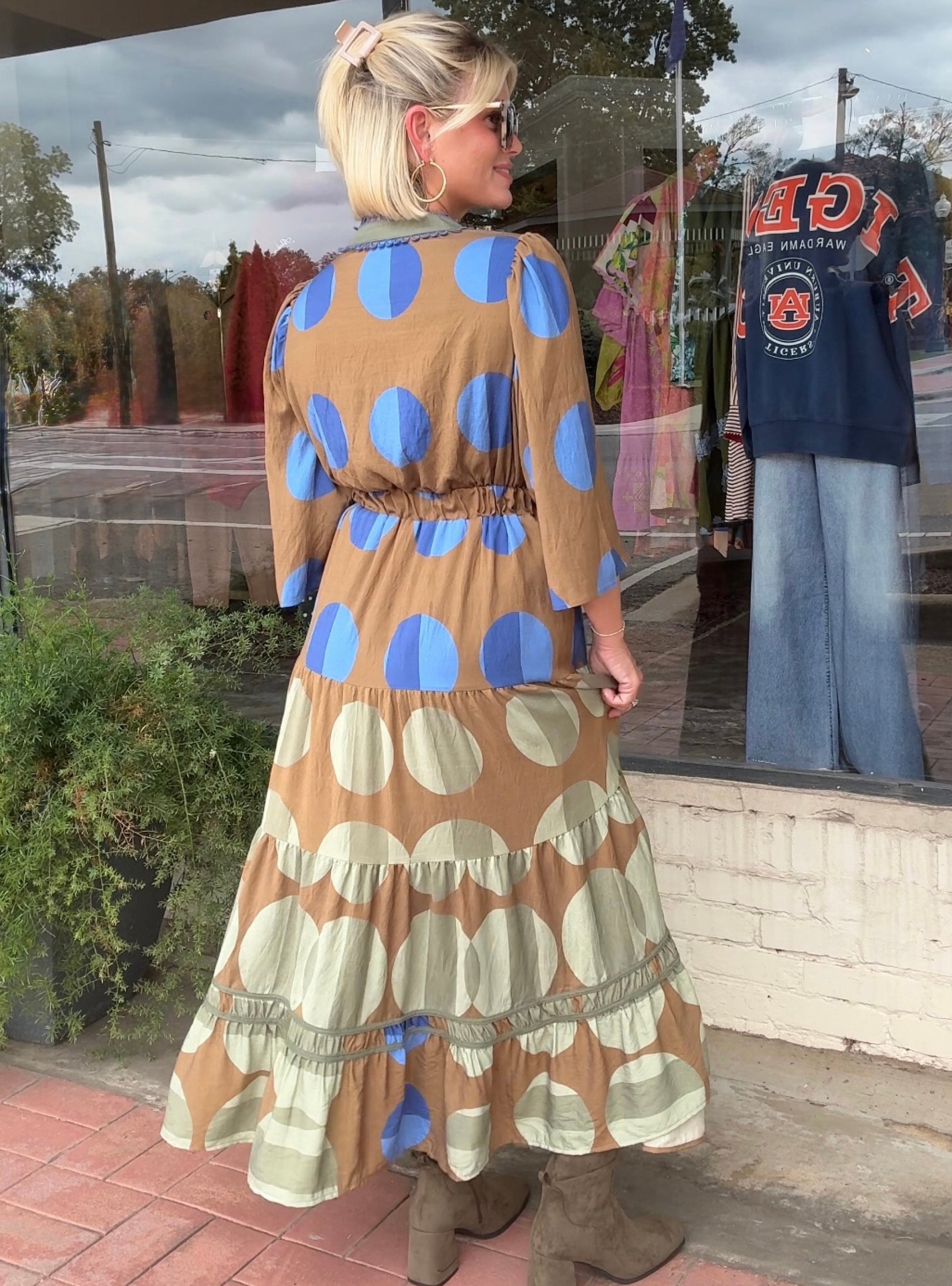 Fall In Full Circle Midi Dress