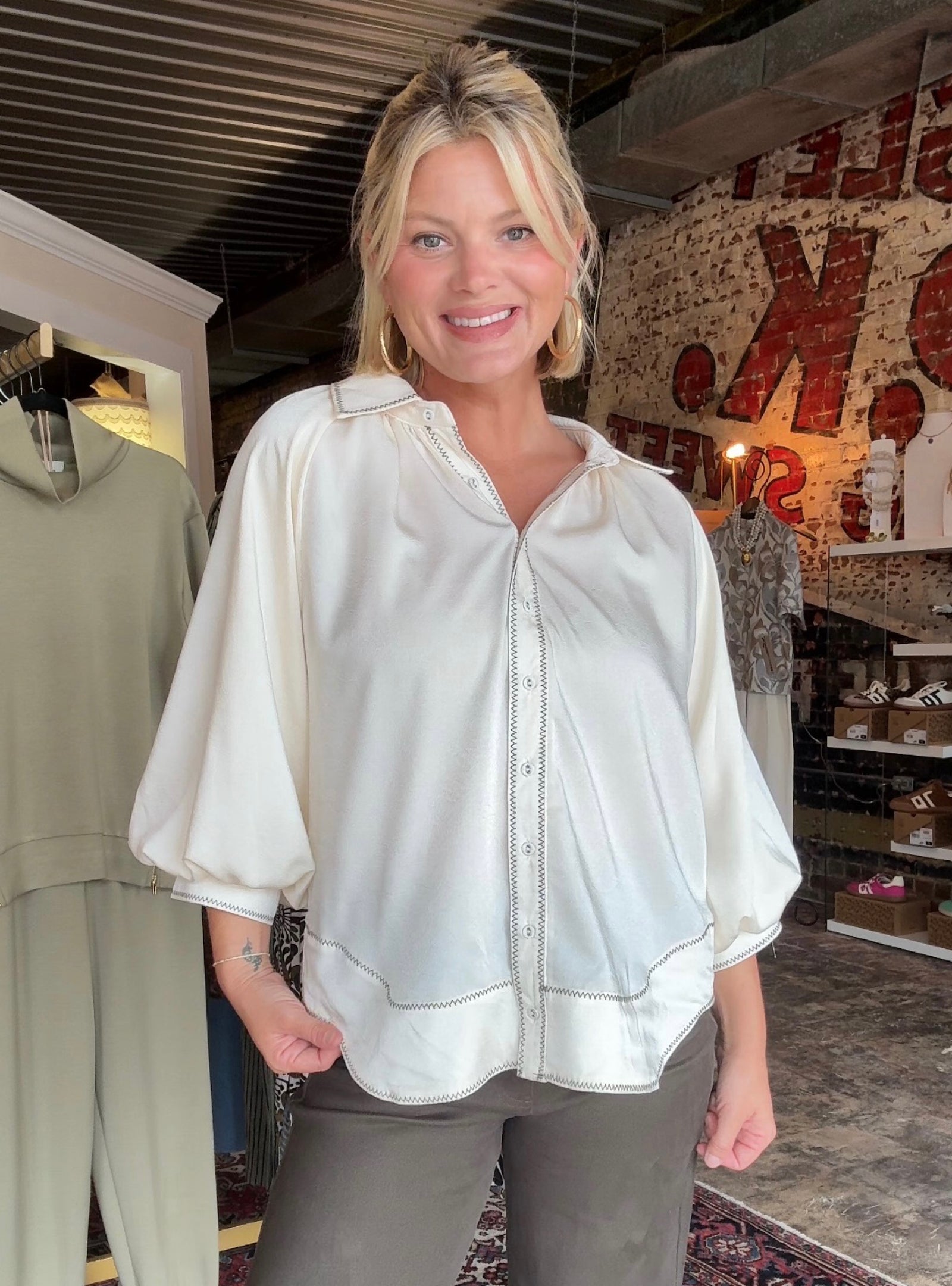 The Details Have Us In Stitches Top