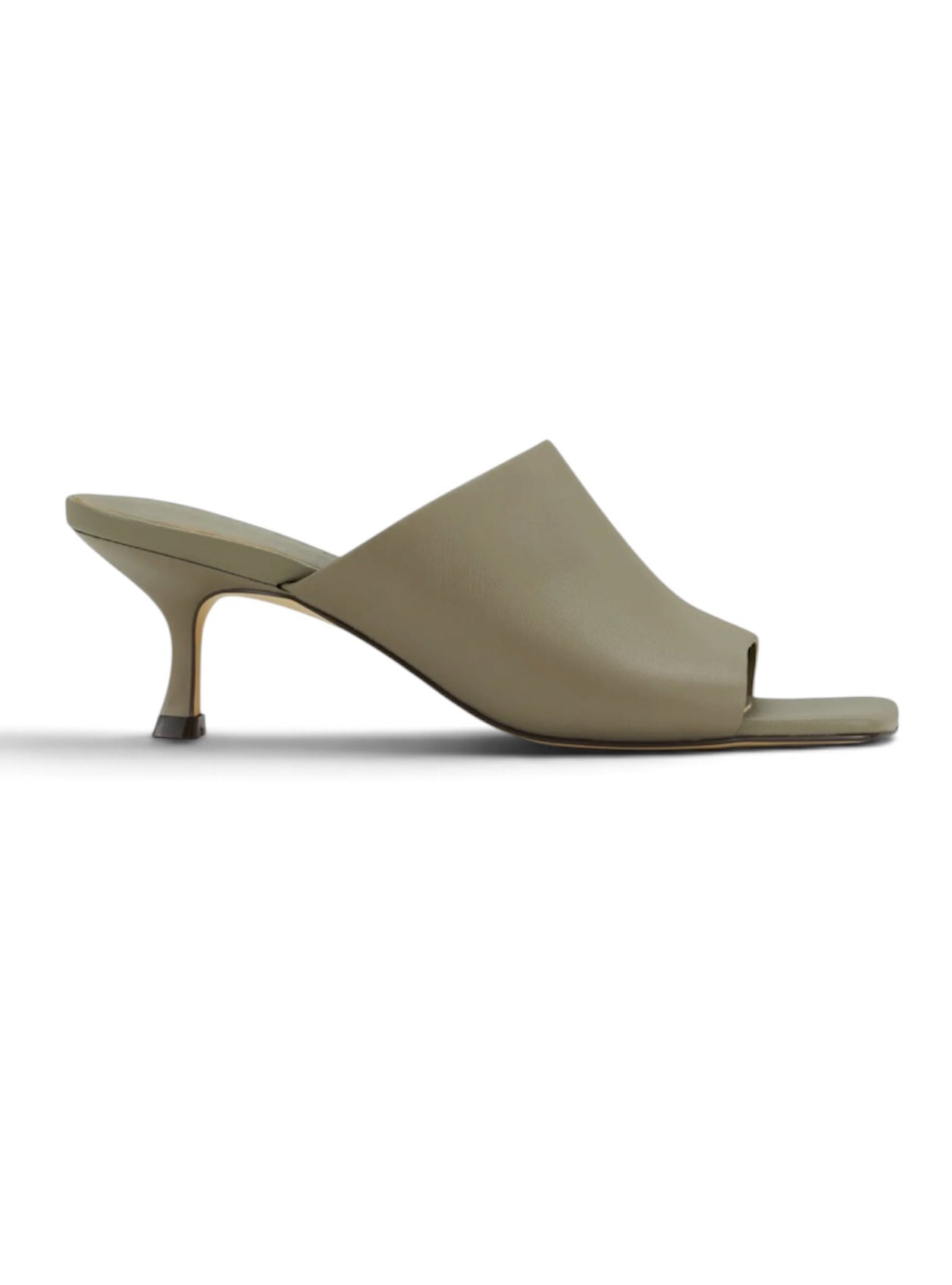 Yosi Samra Wren Kitten Heel Taupe Mule