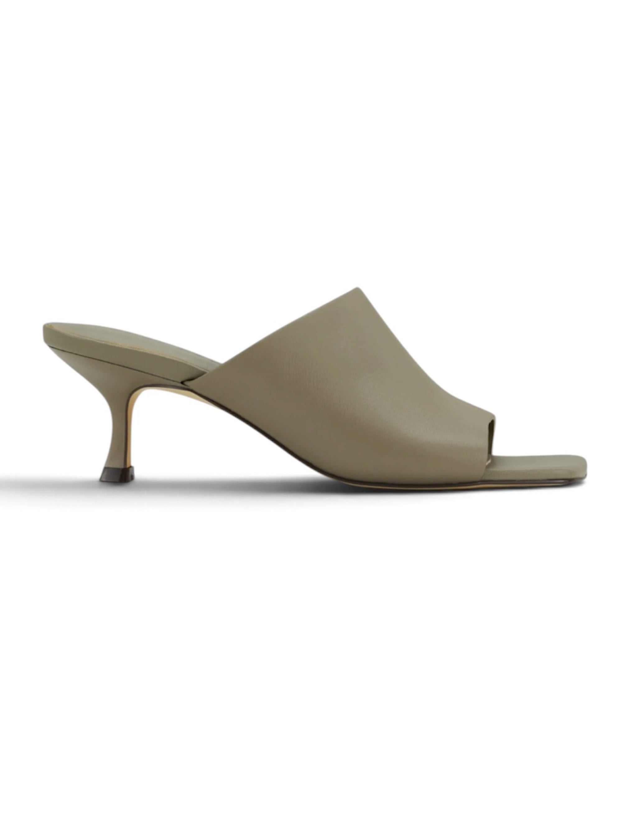Yosi Samra Wren Kitten Heel Taupe Mule