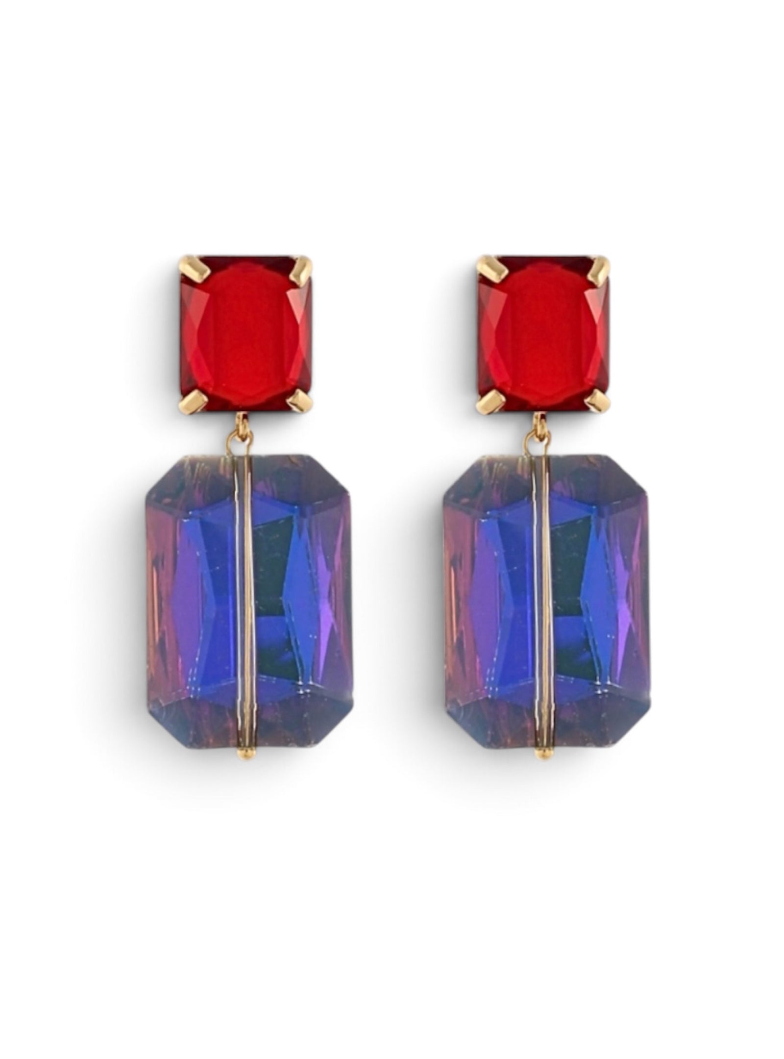 Color Me Obsessed Earrings - Red Combo