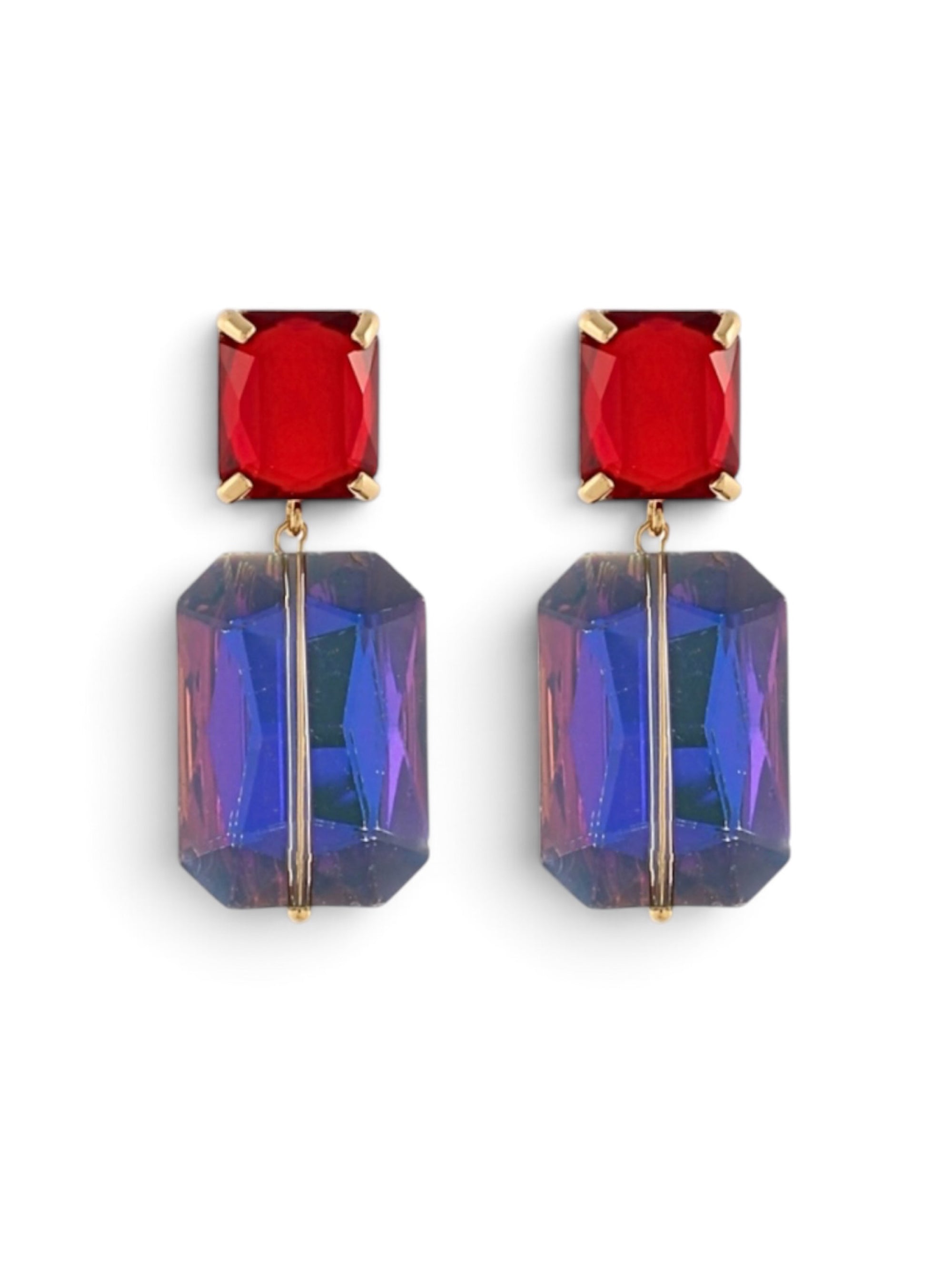 Color Me Obsessed Earrings - Red Combo