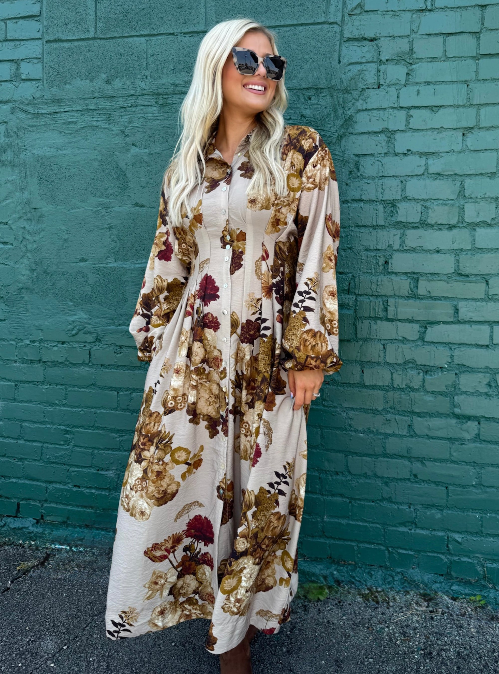 A Whole Latte Cute Printed Dress