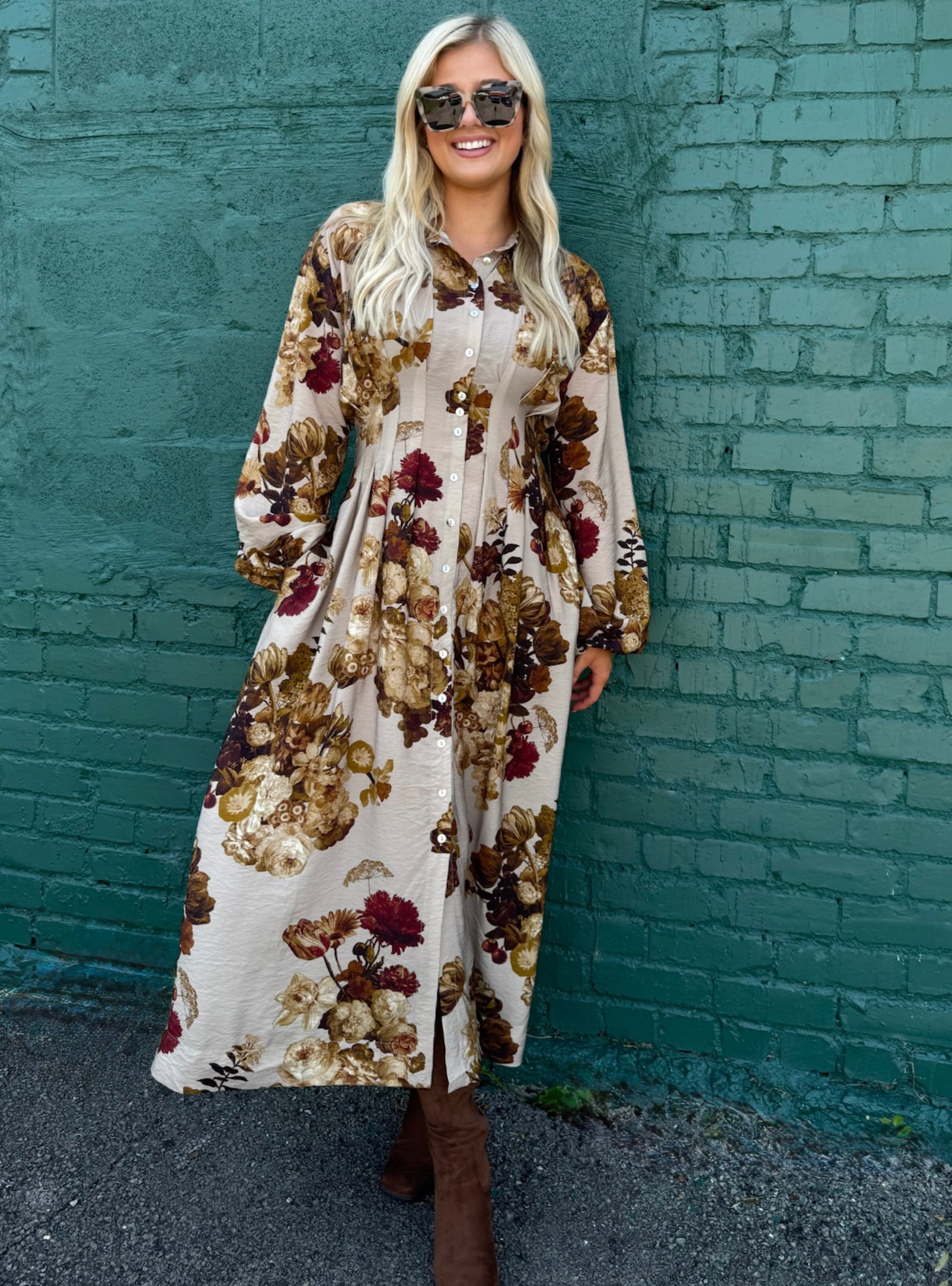 A Whole Latte Cute Printed Dress