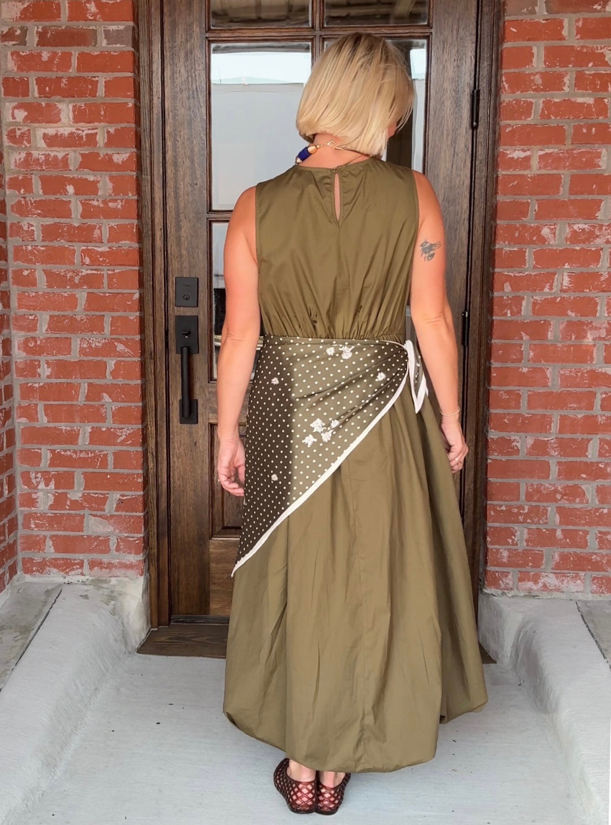 Wrapped Up To Wow Scarf Midi Dress