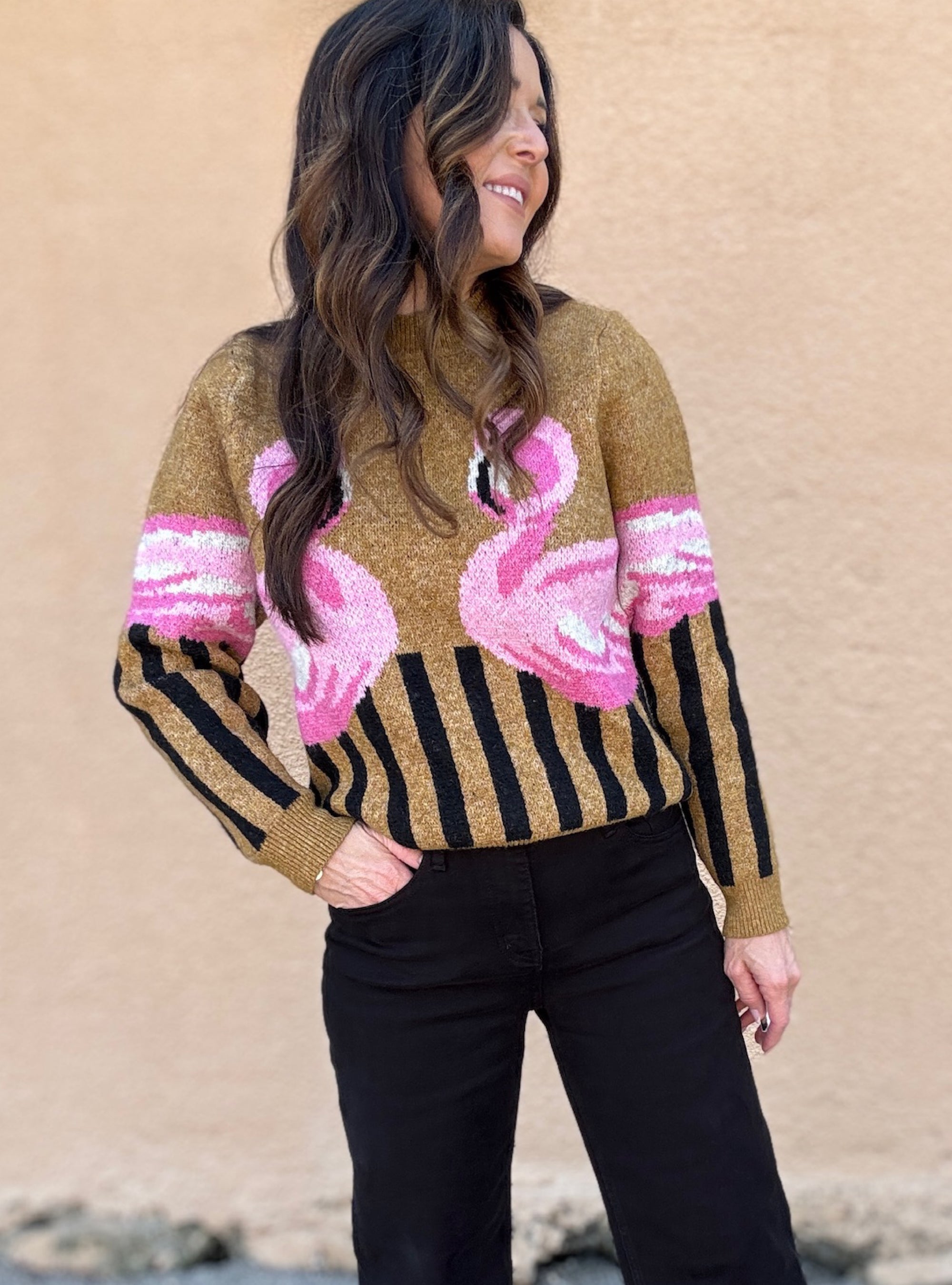 Flamingo Your Own Way Sweater