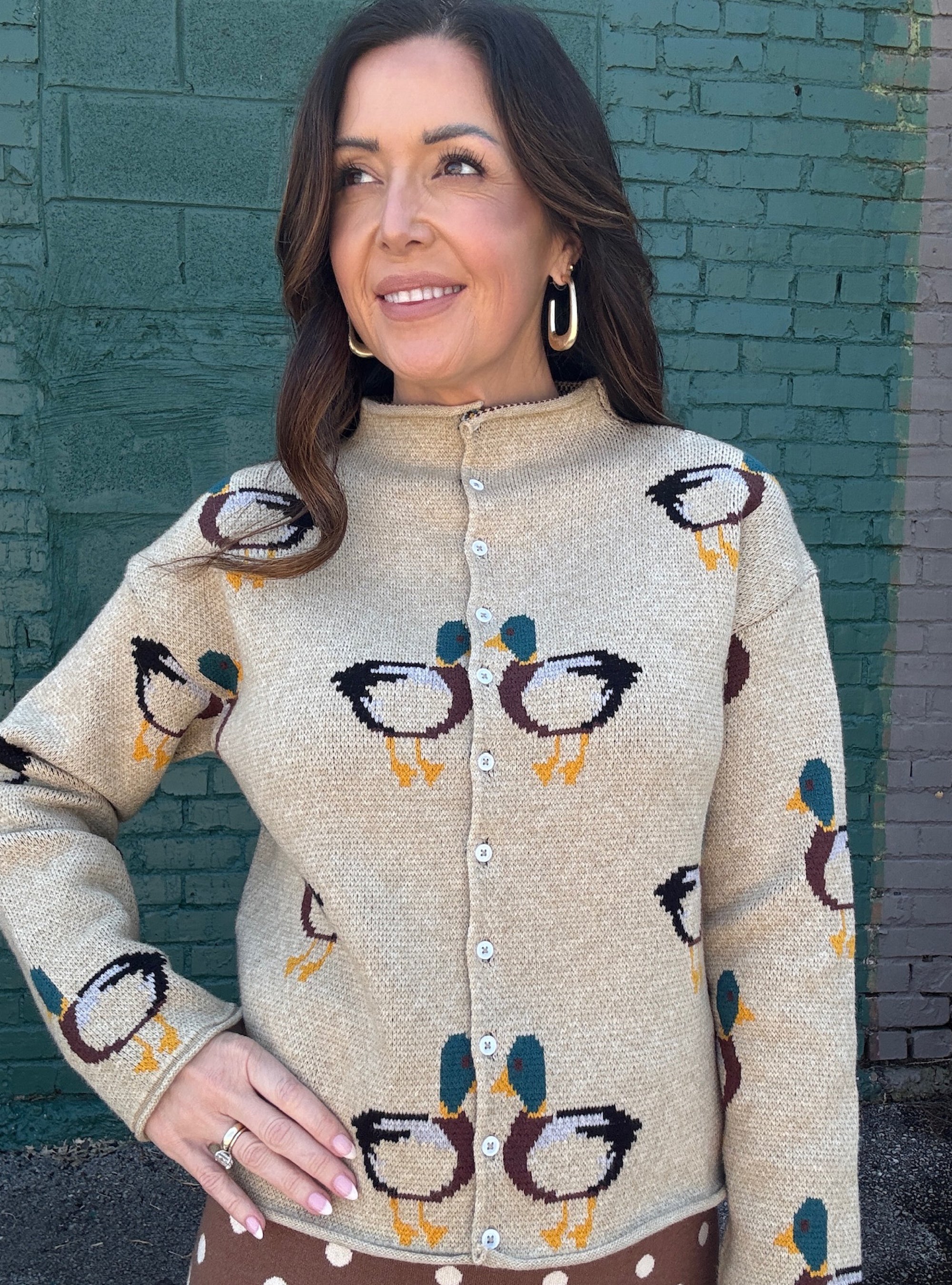 Waddle I Do Without This Duck Cardigan